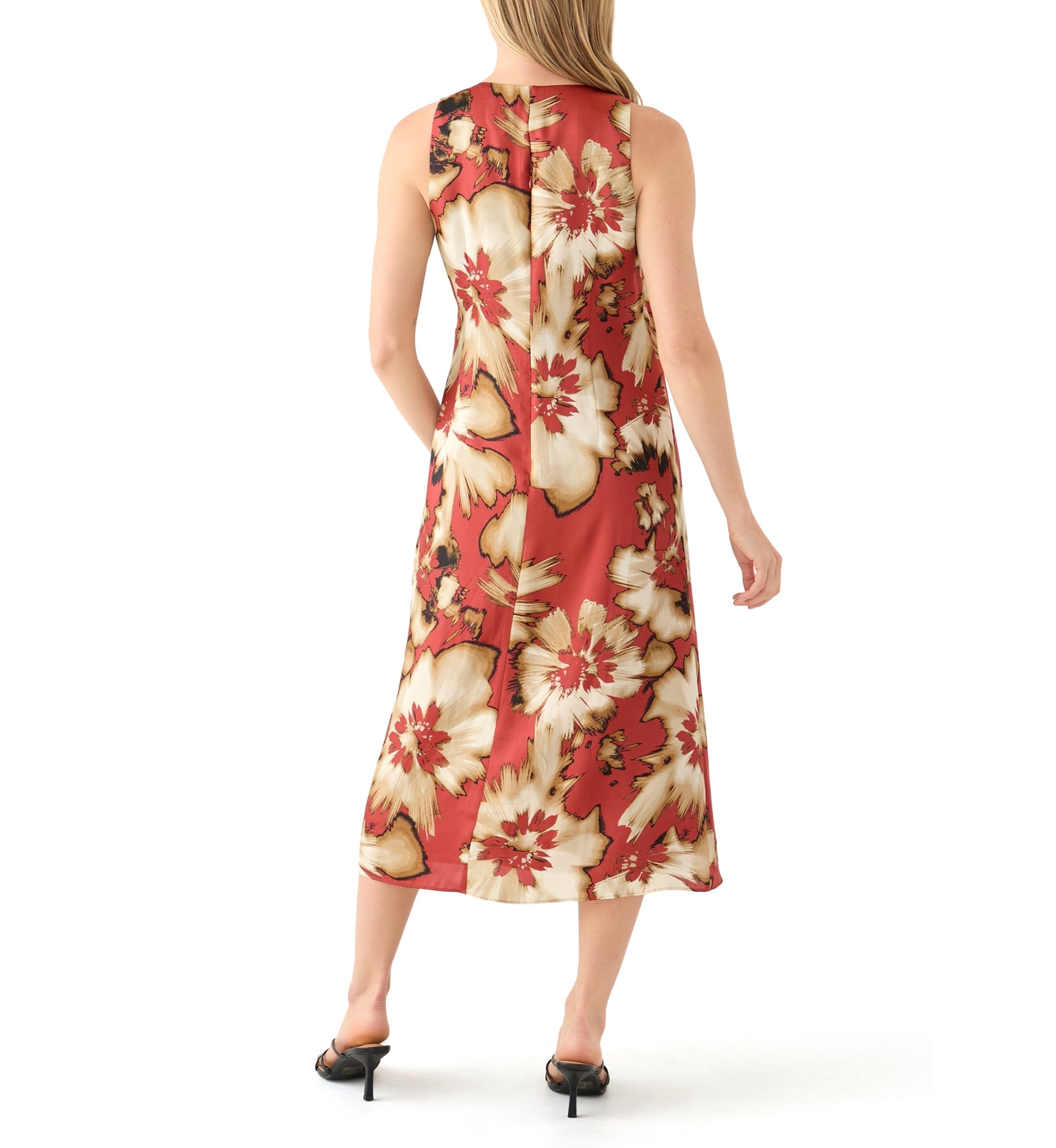 Petite Spiced Berry Multi Printed Slip Dress
