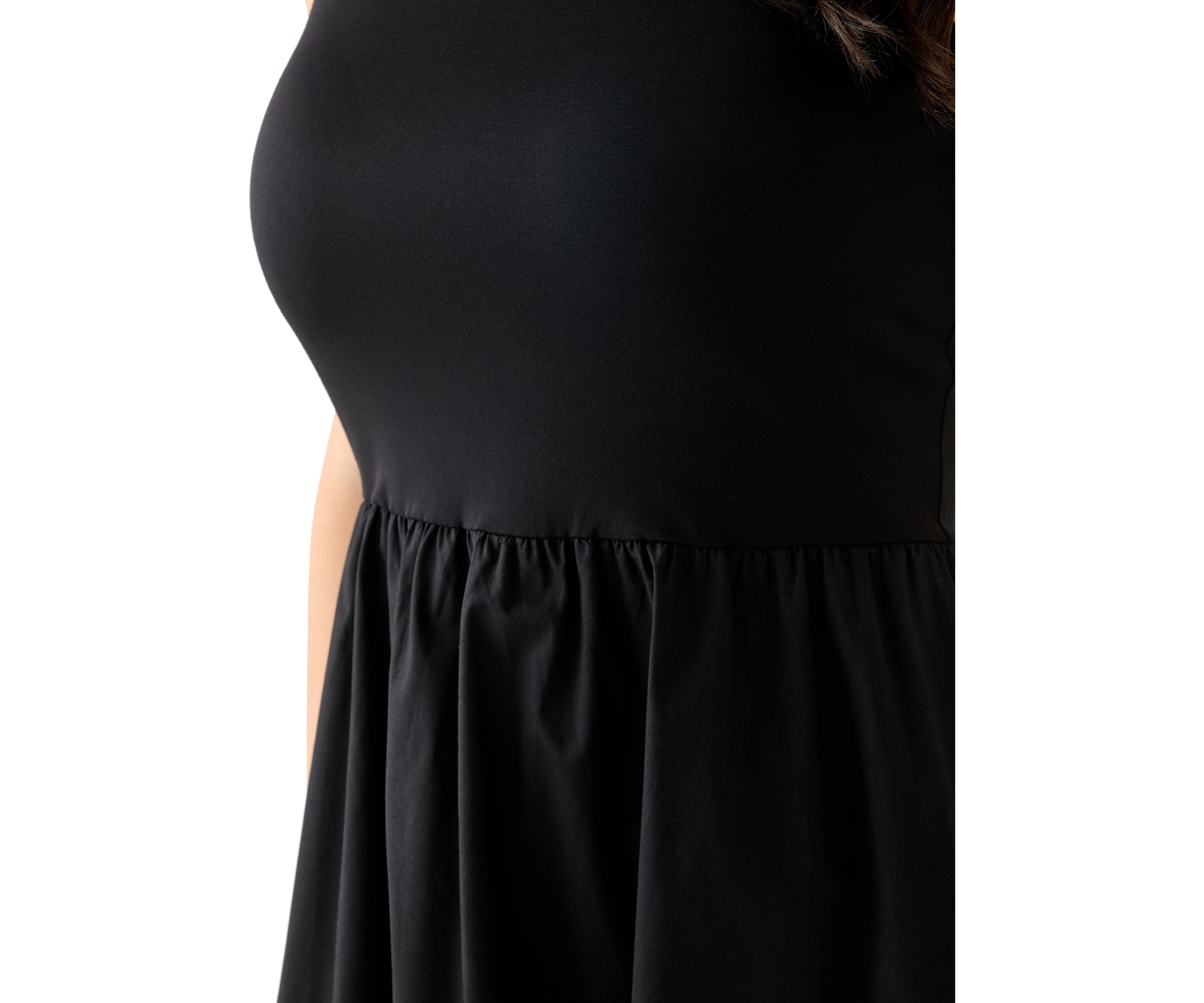 Womens Sleeveless Drop Waist Midi Dress