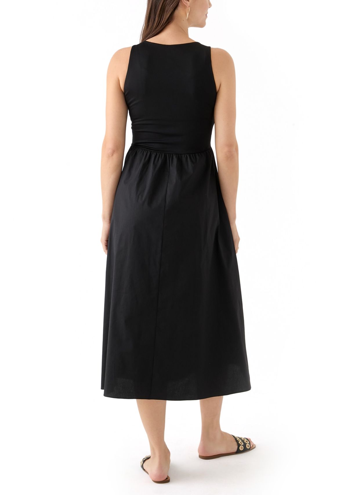 Petite Sleeveless Tank Midi Dress