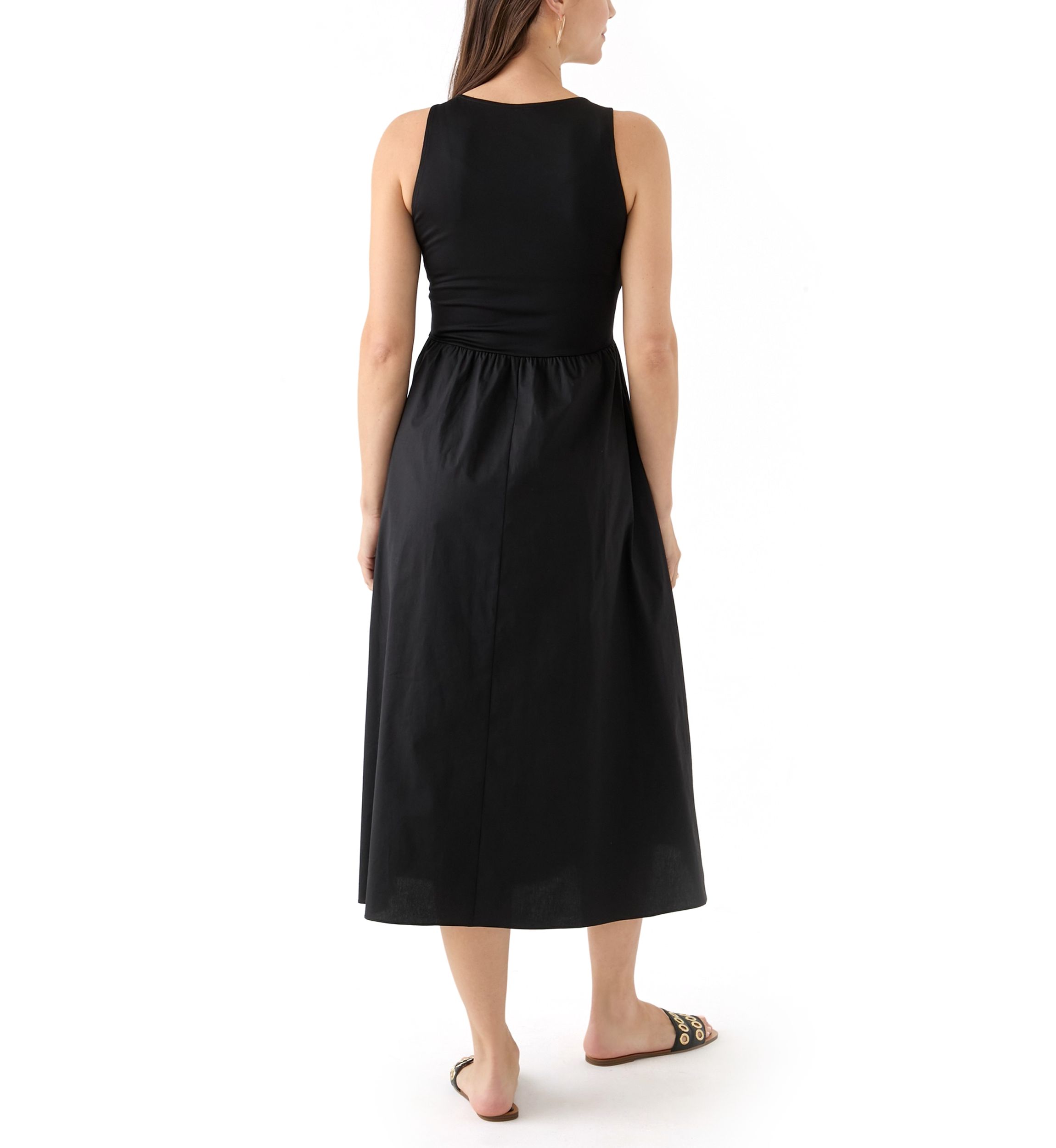 Petite Sleeveless Tank Midi Dress