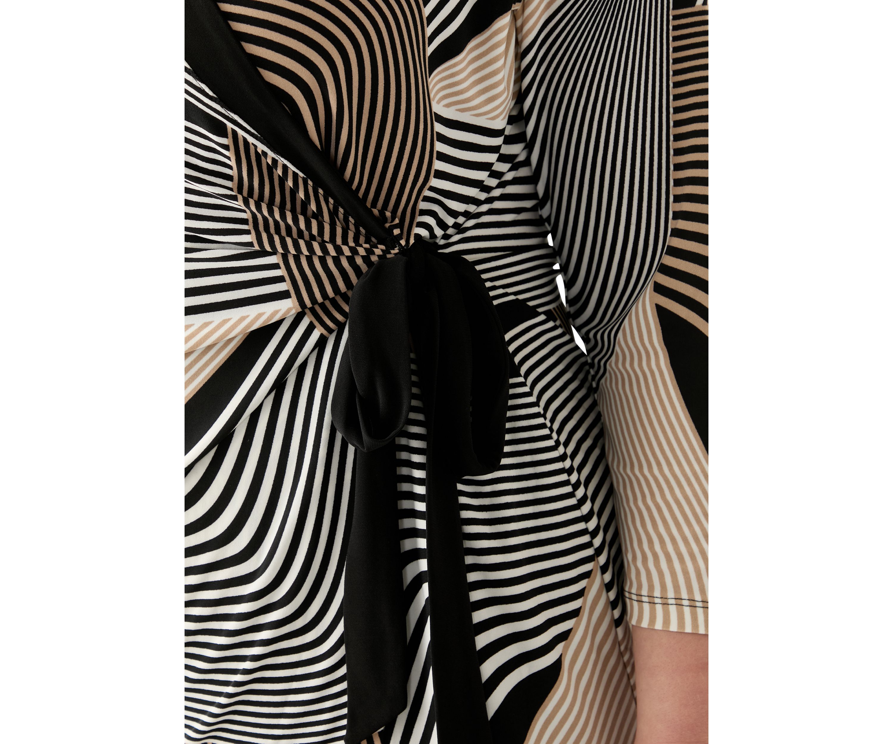 Plus Size Printed Knit Wrap Top