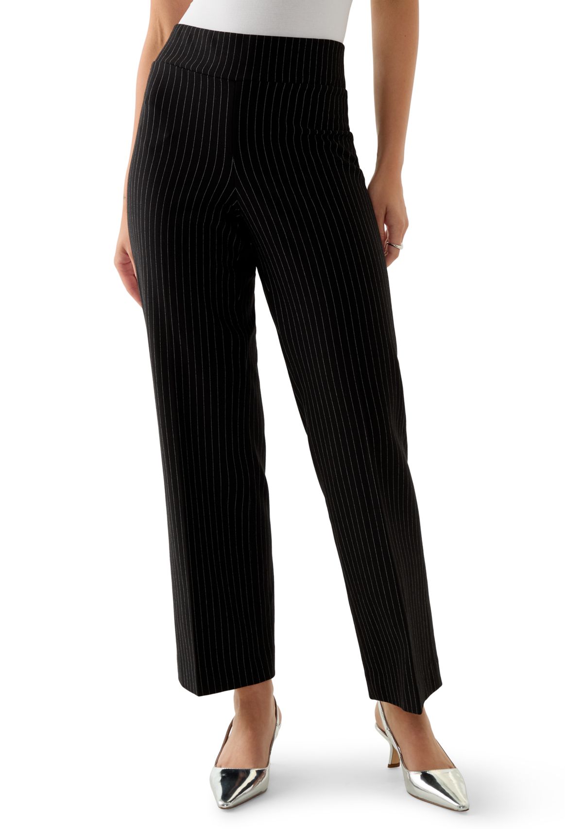 Pantalon Harem Femme - Imprimé Rayé, Taille 8-14, Noir Blanc Bordeaux Bleu, Neuf