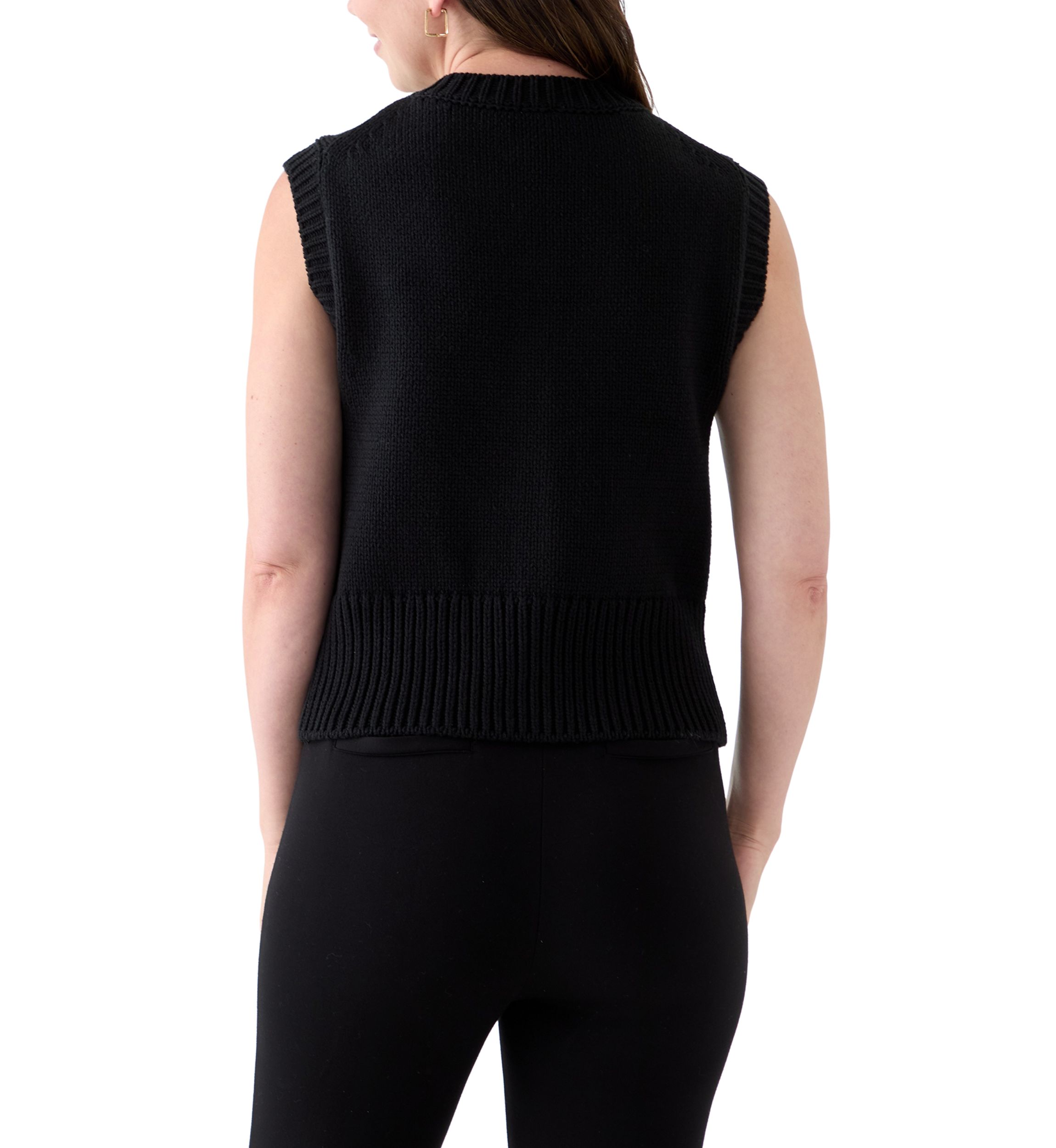 Womens Button Front Vest