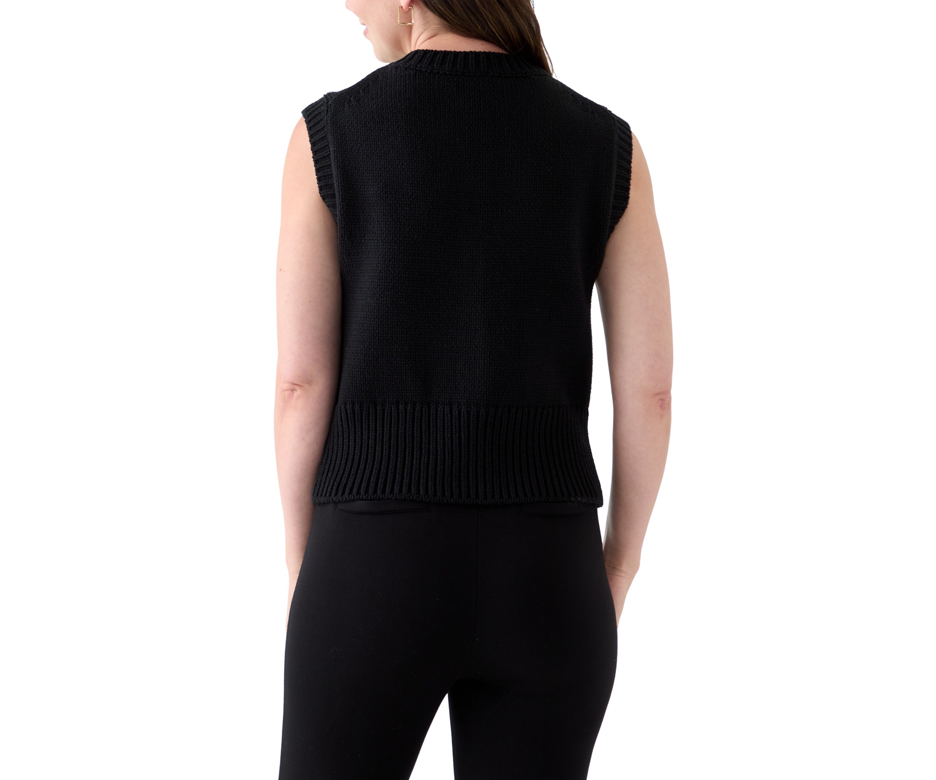 Womens Button Front Vest