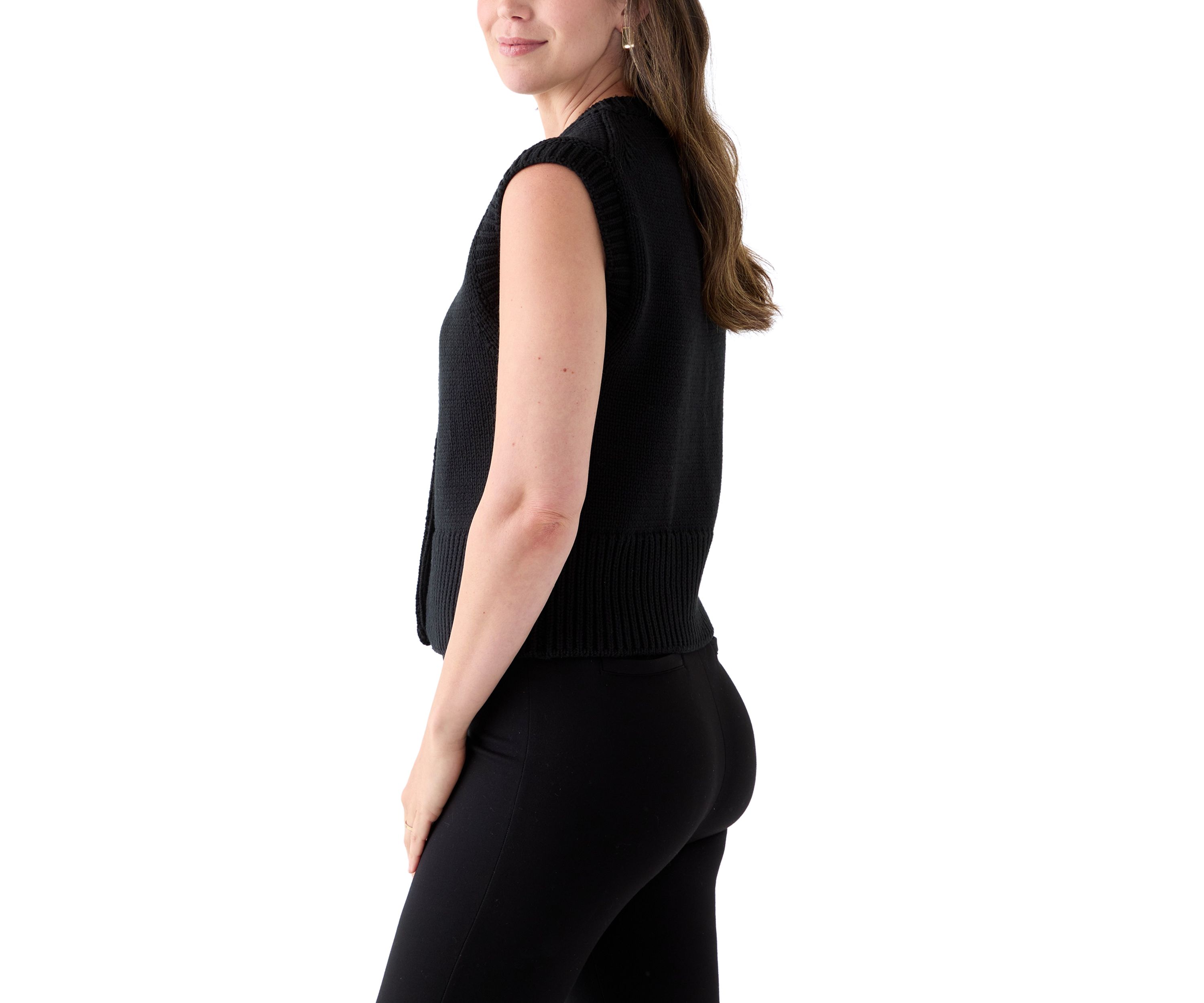 Womens Button Front Vest