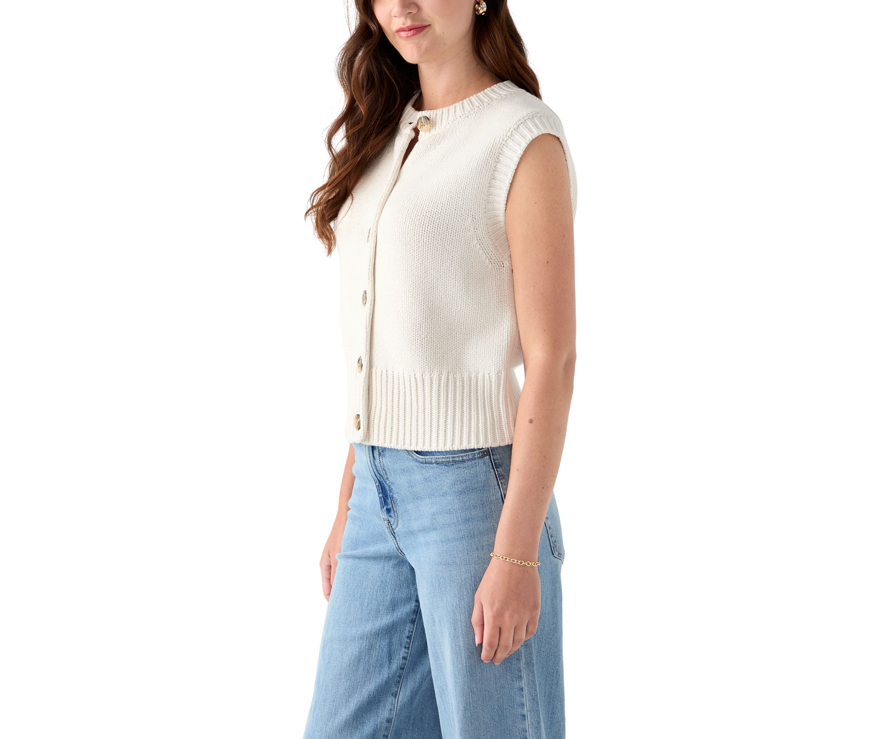 Petite Button Front Vest