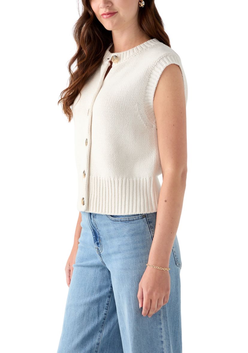 Petite Button Front Vest