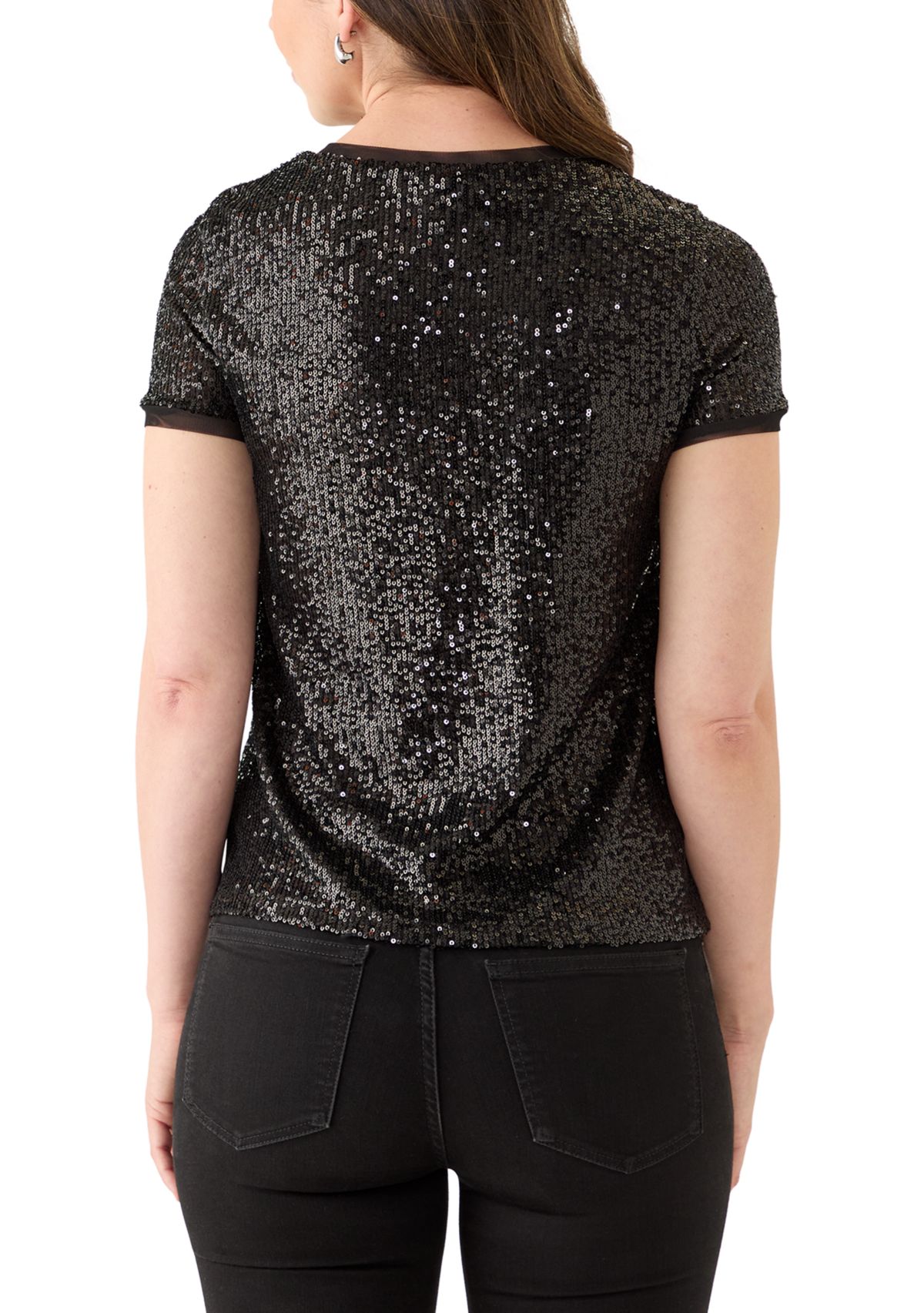 Womens Sequined Shirt
