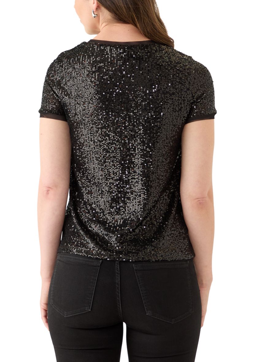 Womens Sequined Shirt