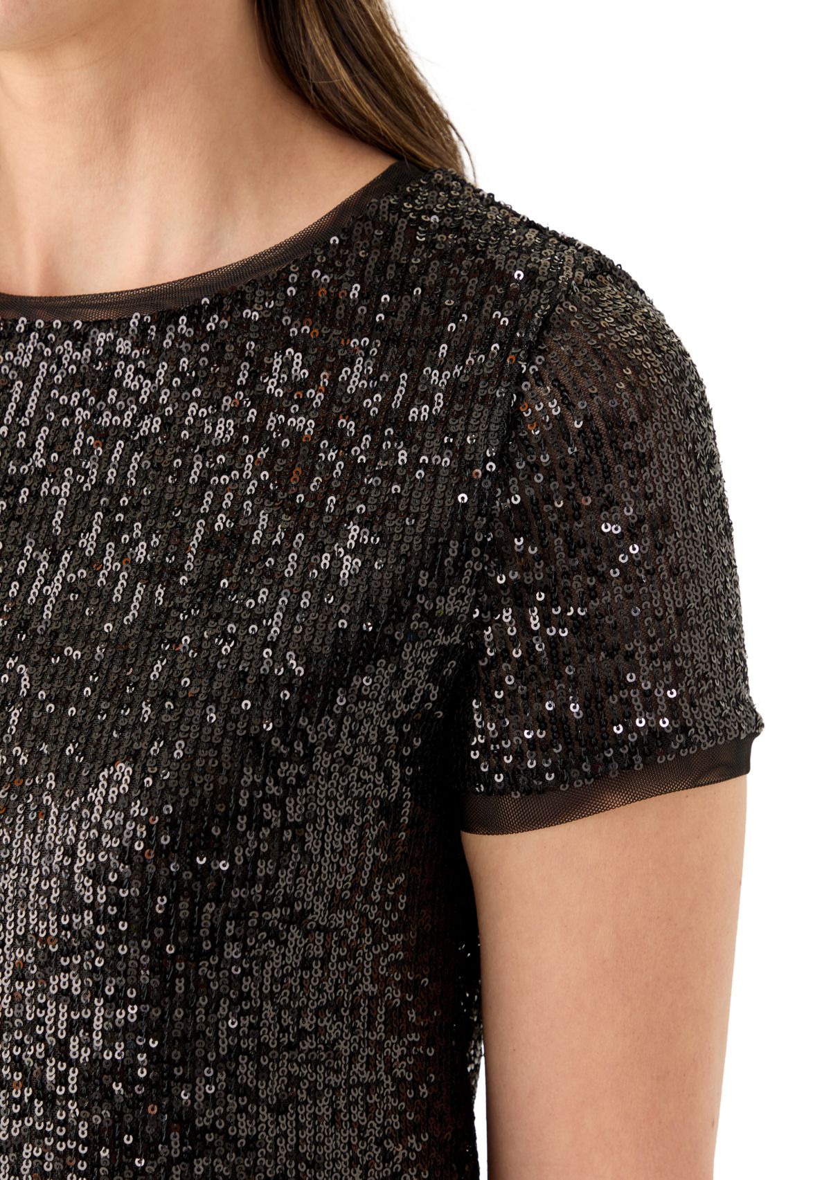 Womens Sequined Shirt