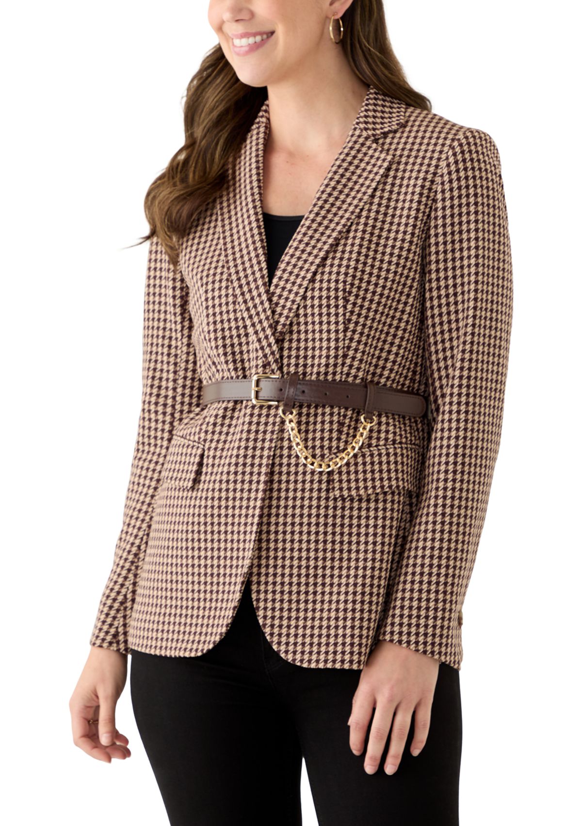 Womens Notch Jacket with Belt
