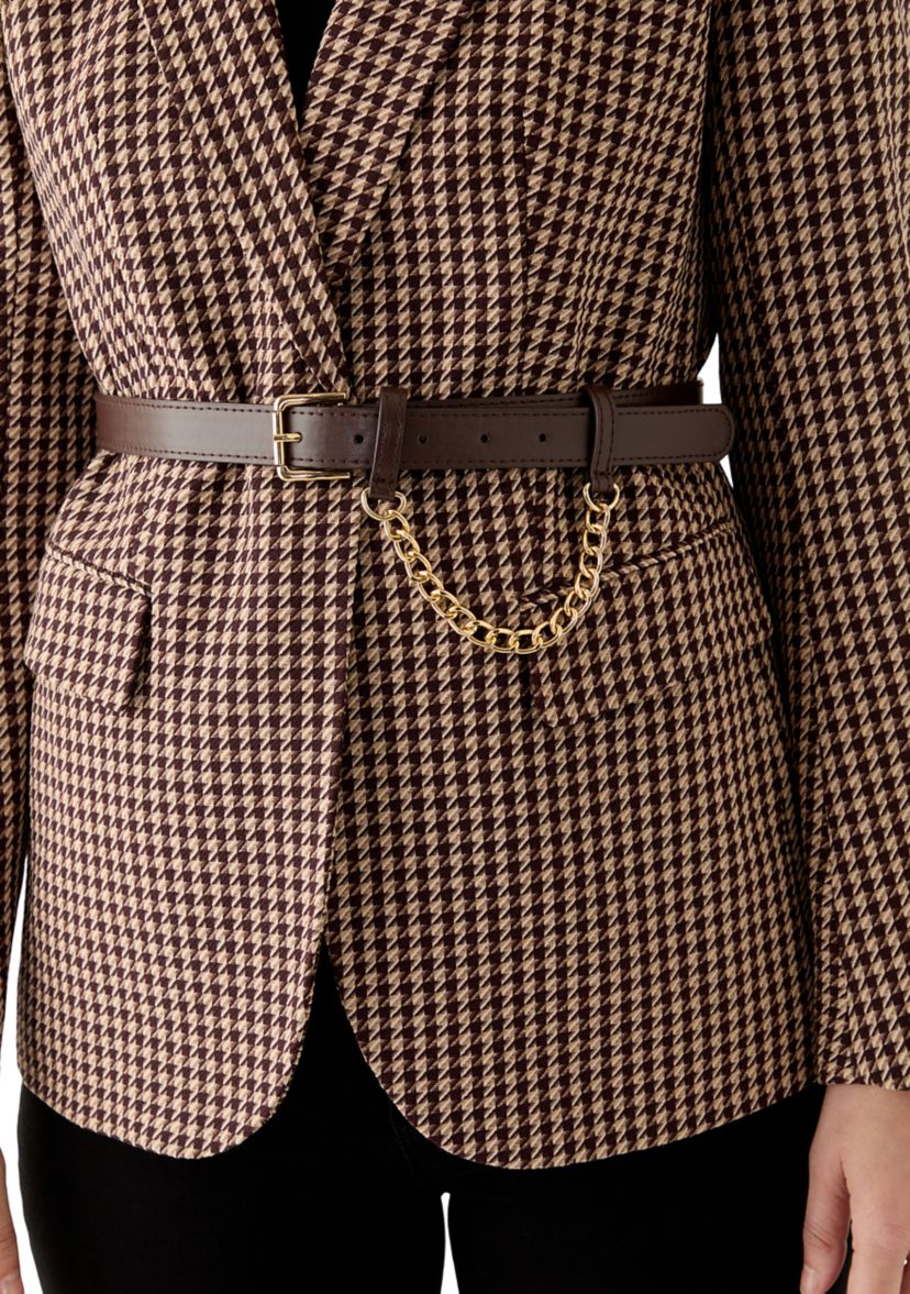Womens Notch Jacket with Belt