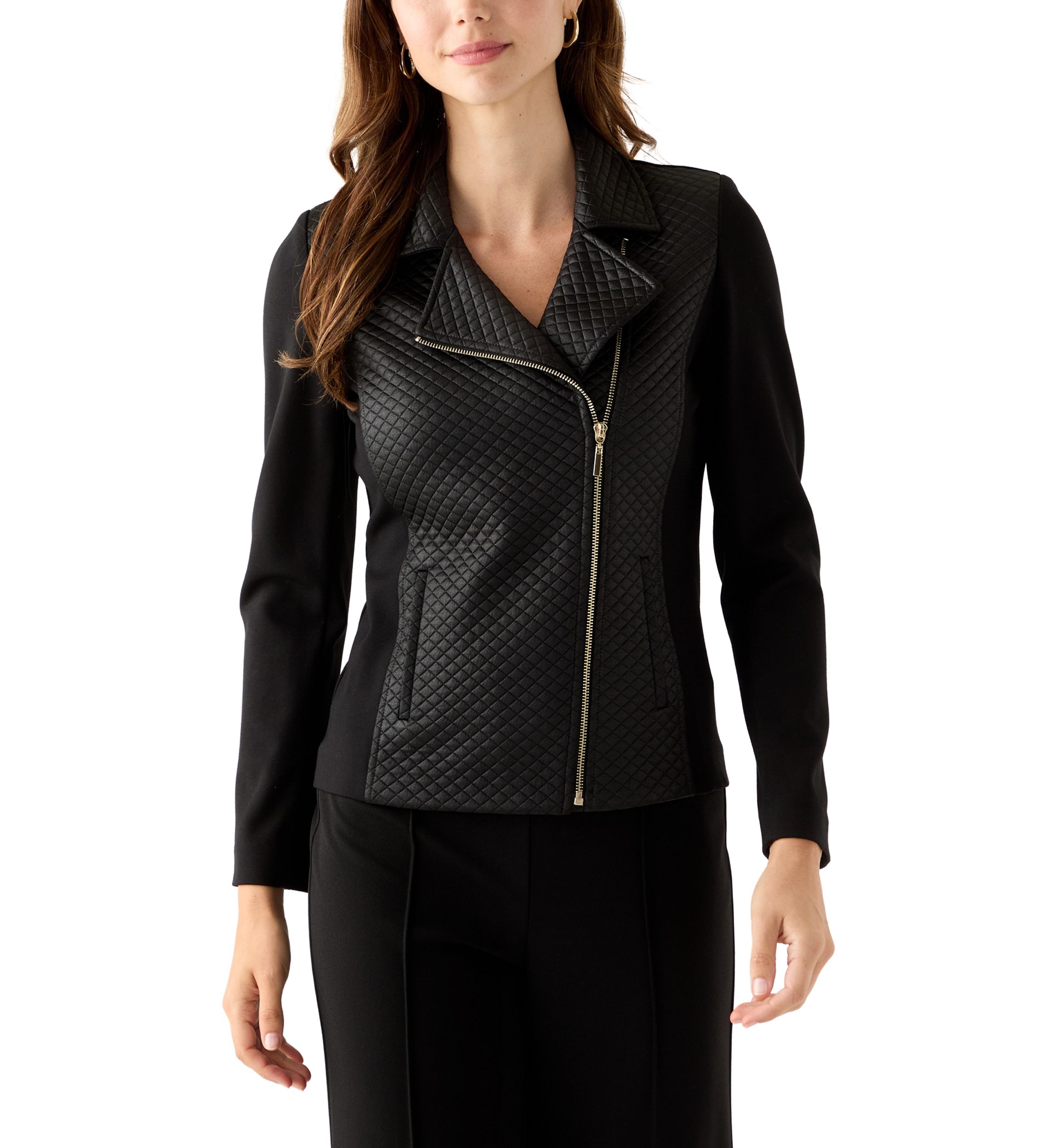 Petite Asymmetrical Moto Jacket