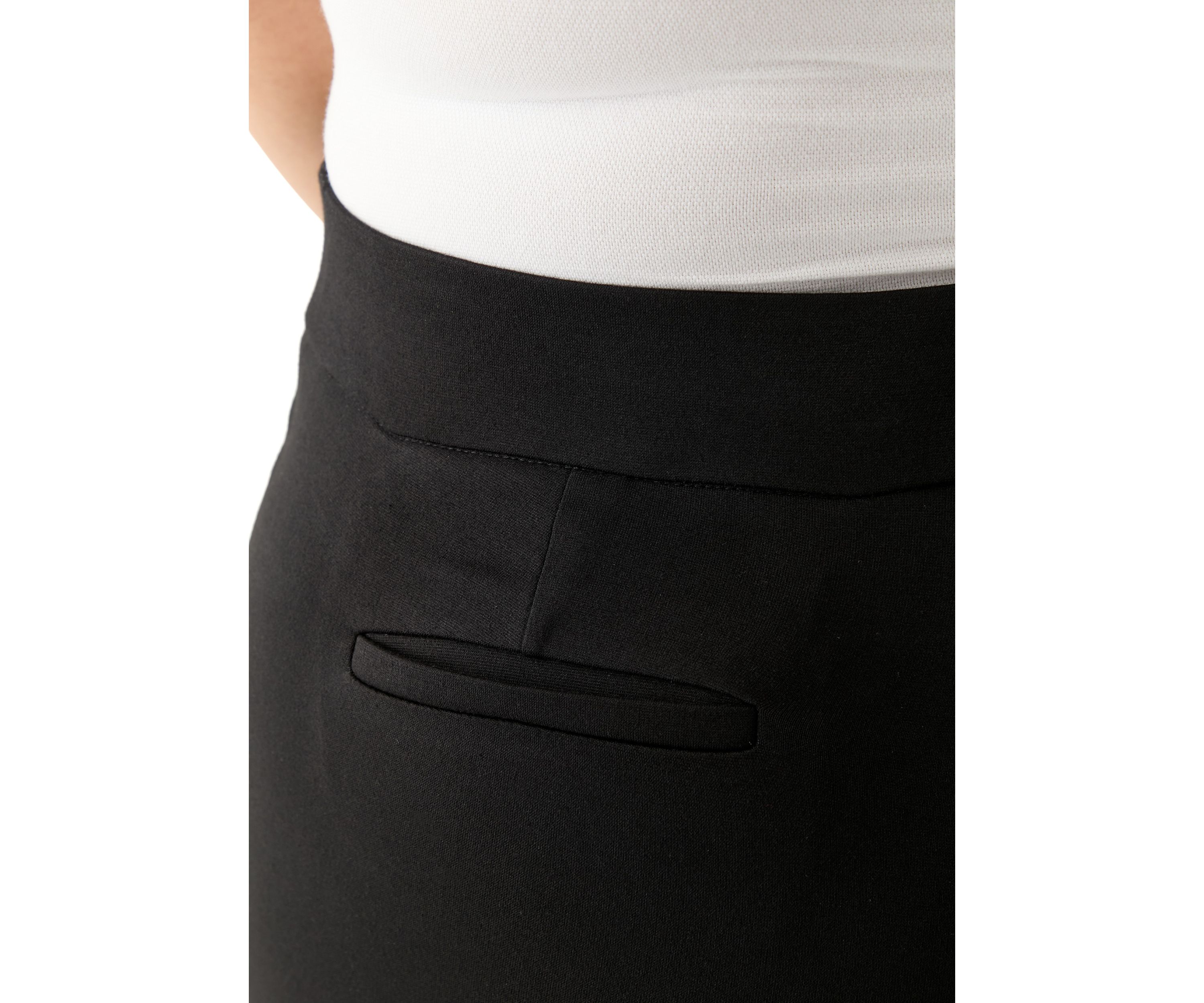 Plus Size Pull On Mid-Rise Wide Leg Cropped Trousers