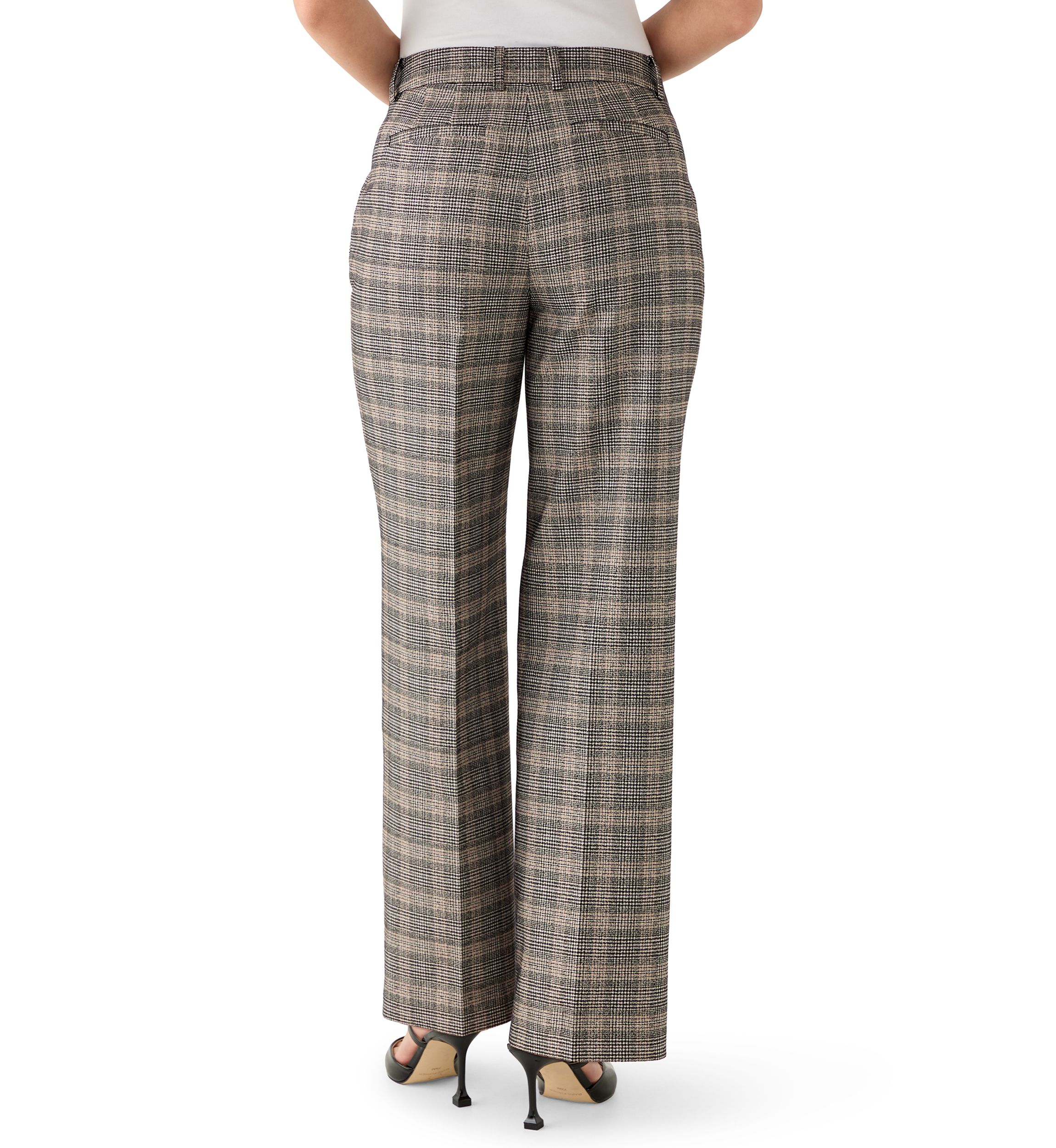 Petite Plaid Trousers