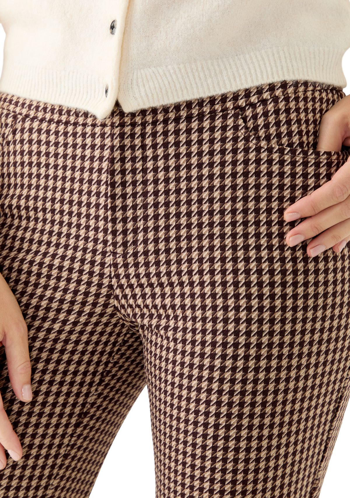 Womens Fit and Flare Bootleg Pants