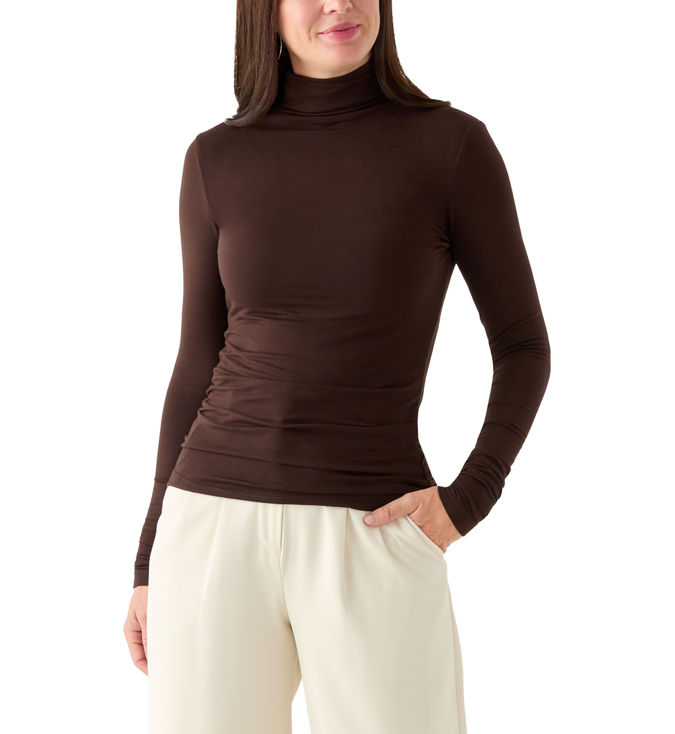 Womens Seamless Turtleneck 