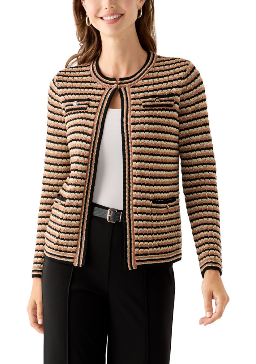 Womens Textured Cardigan 