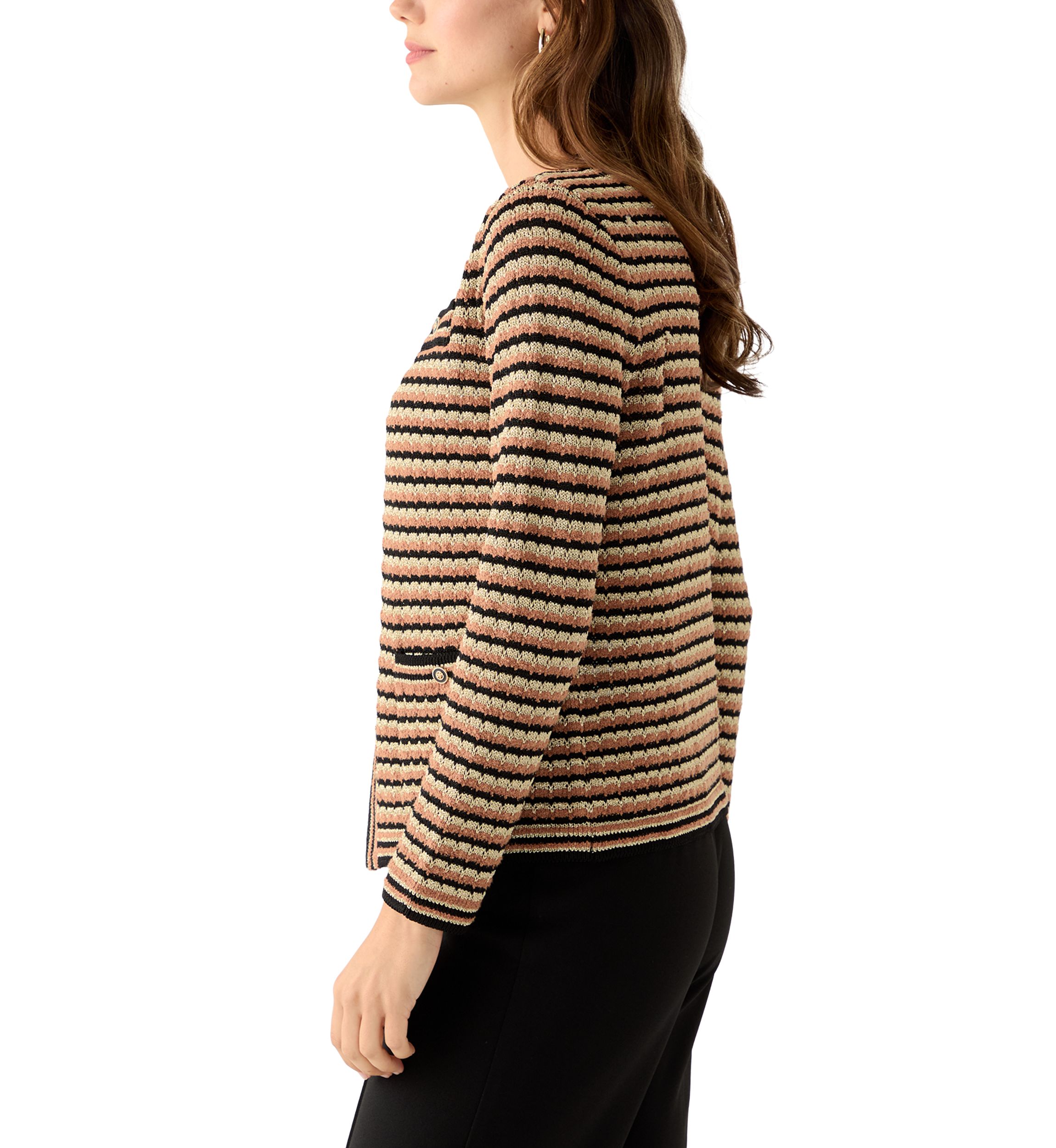 Womens Textured Cardigan 