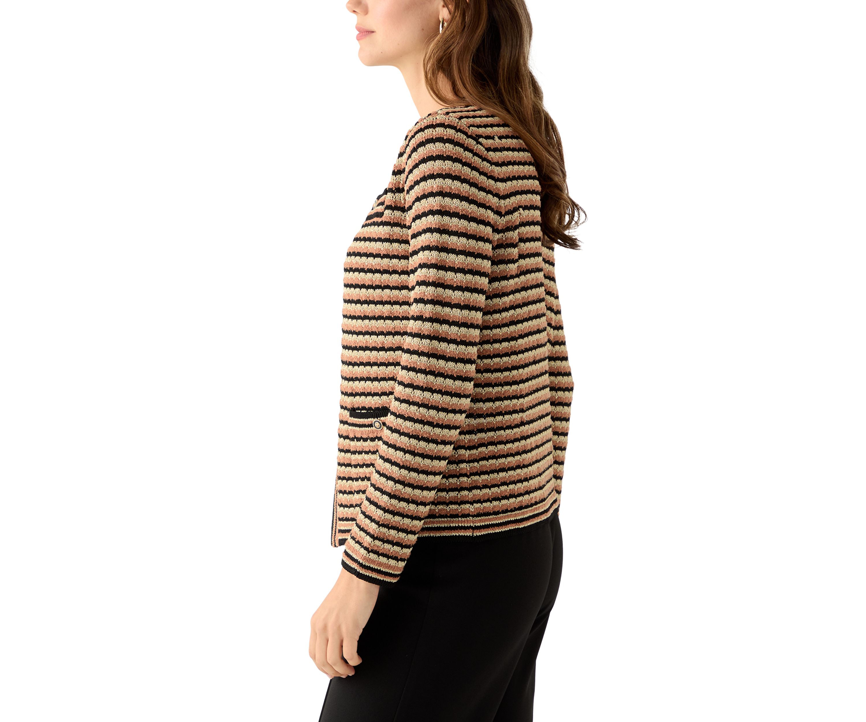 Womens Textured Cardigan 