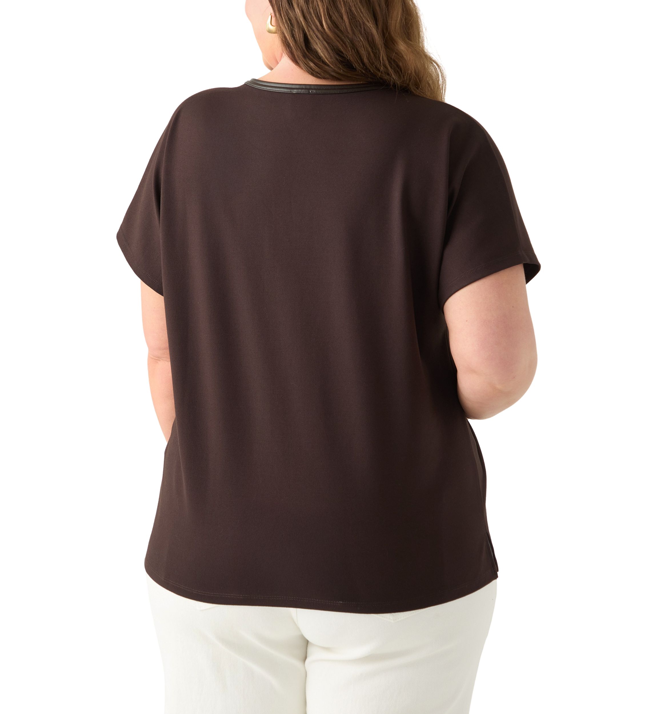 Plus Size Serenity Knit Dolman Sleeve T-Shirt