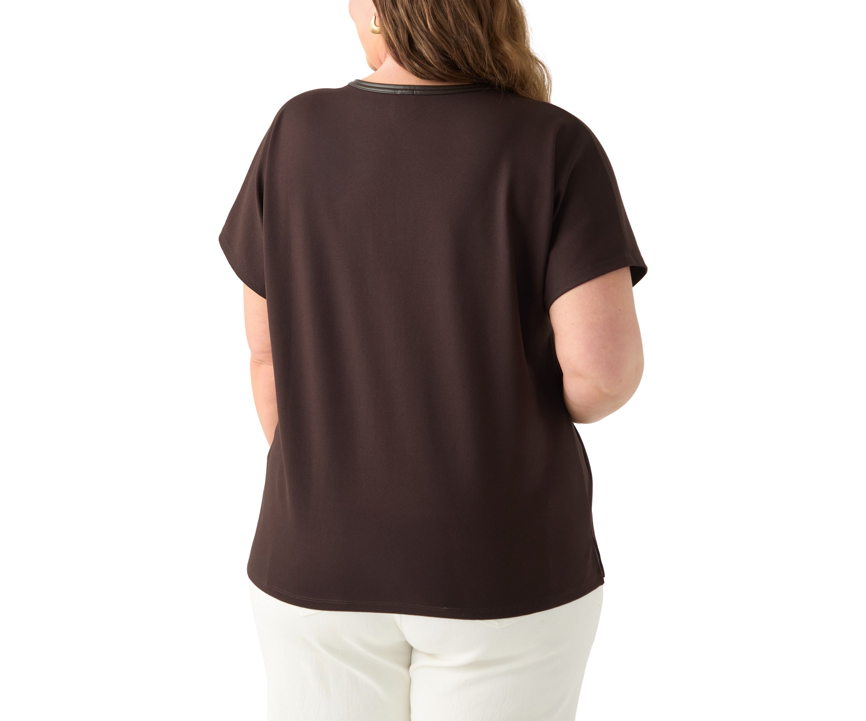 Plus Size Serenity Knit Dolman Sleeve T-Shirt