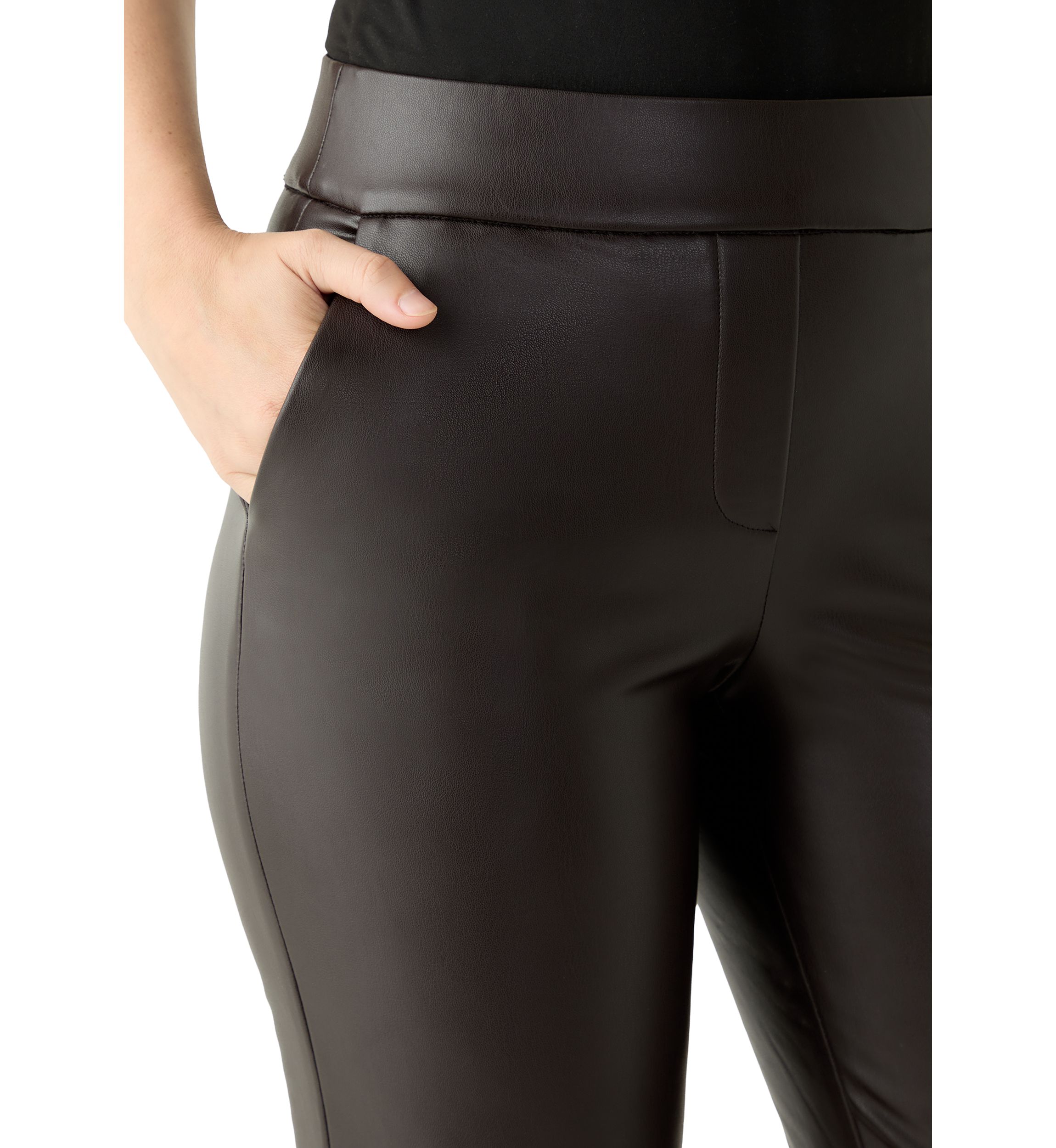 Womens Pull On Slant Pocket Trousers