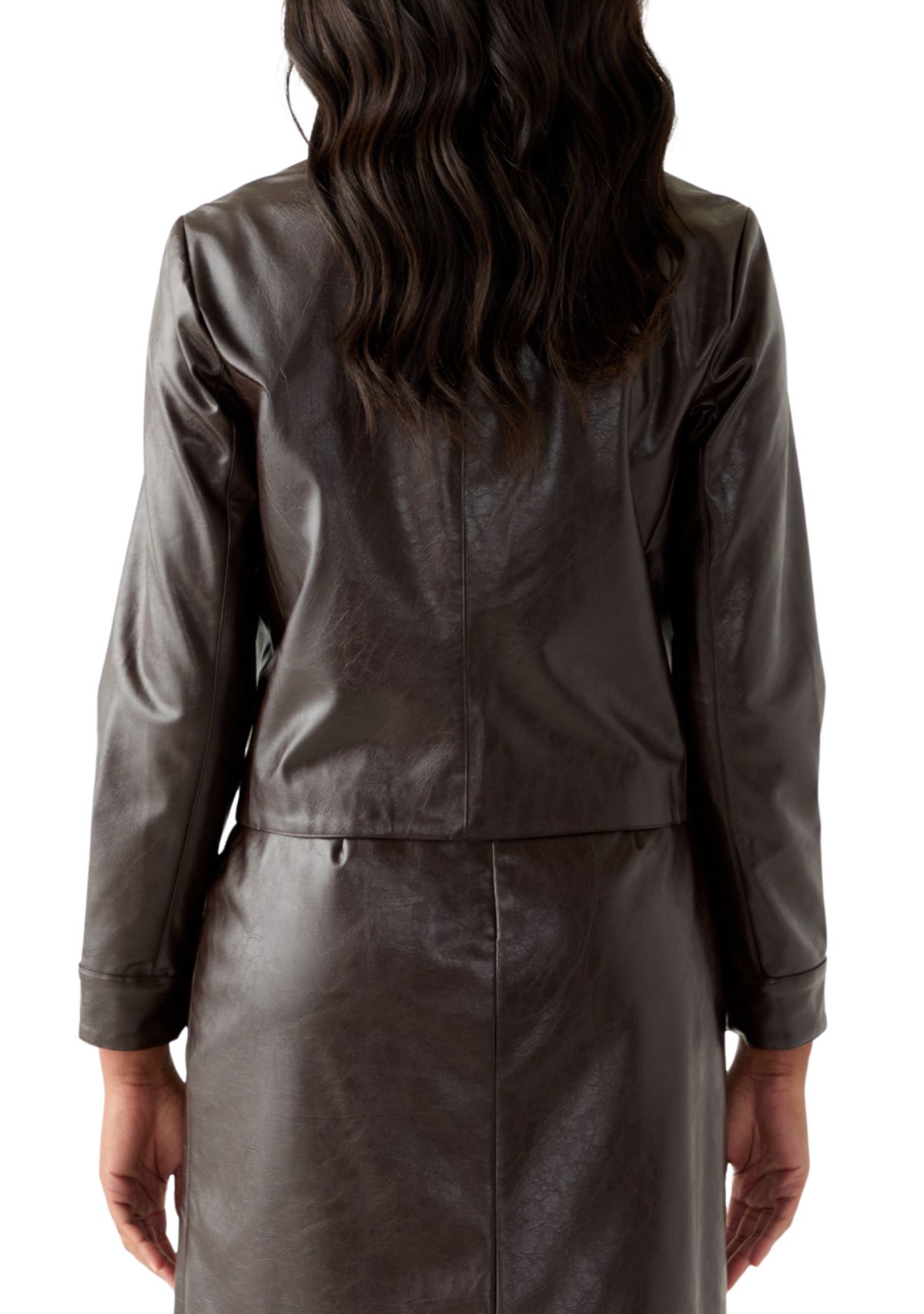 Womens Four Button Jacket with Patch Pockets