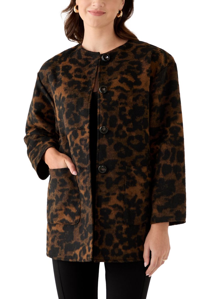 Womens Topper with Patch Pocket