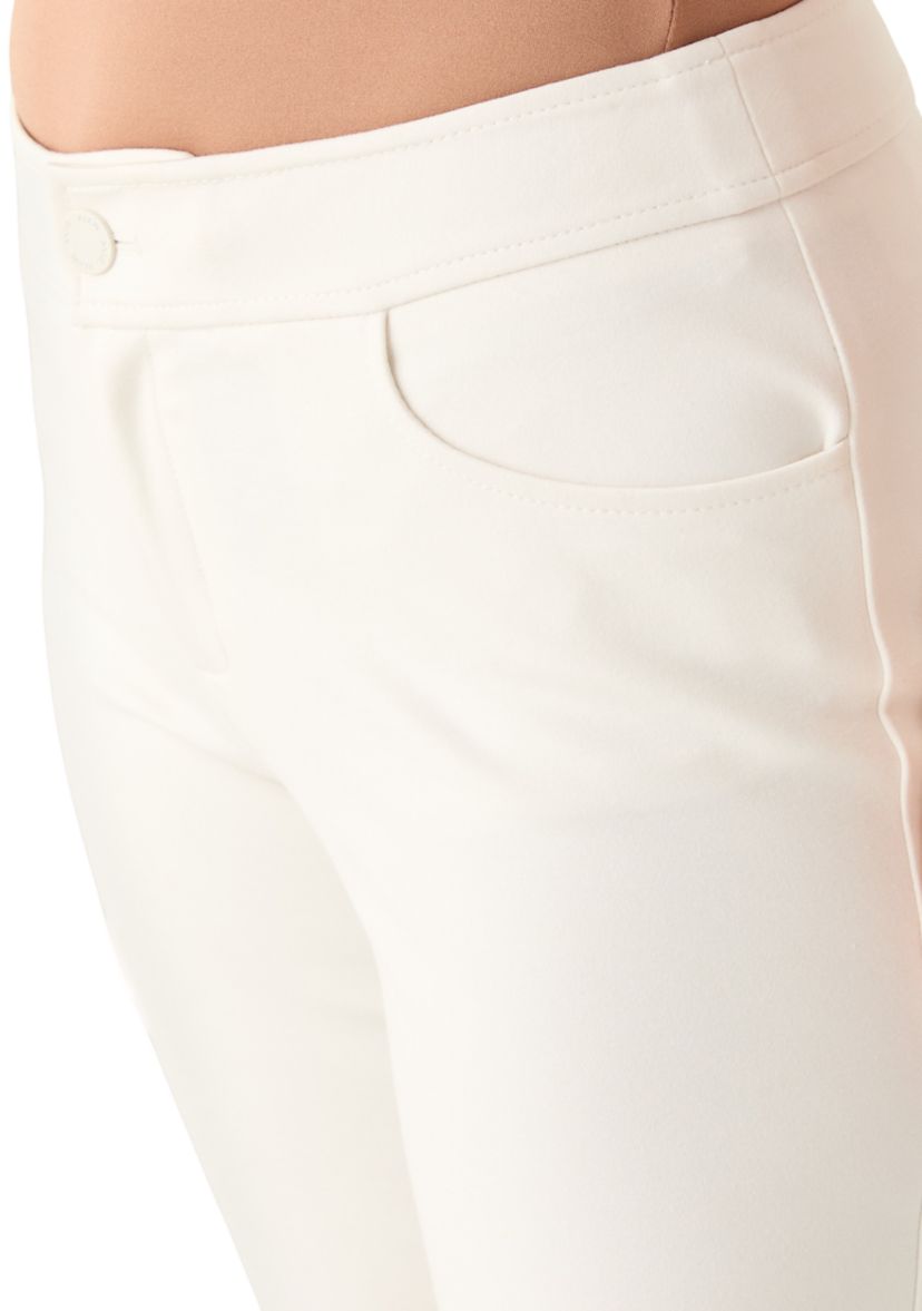 Petite Fly Front Bootleg Pants