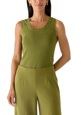 Anne Klein Women's Sleeveless Scoop Neck Tank Top, XL