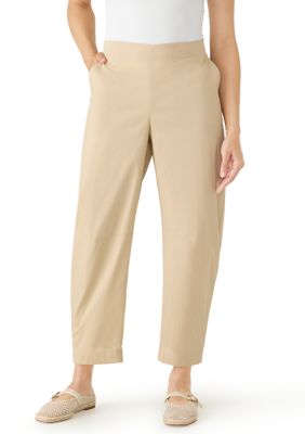 Anne Klein Women's Petite Drawstring Barrel Leg Pants