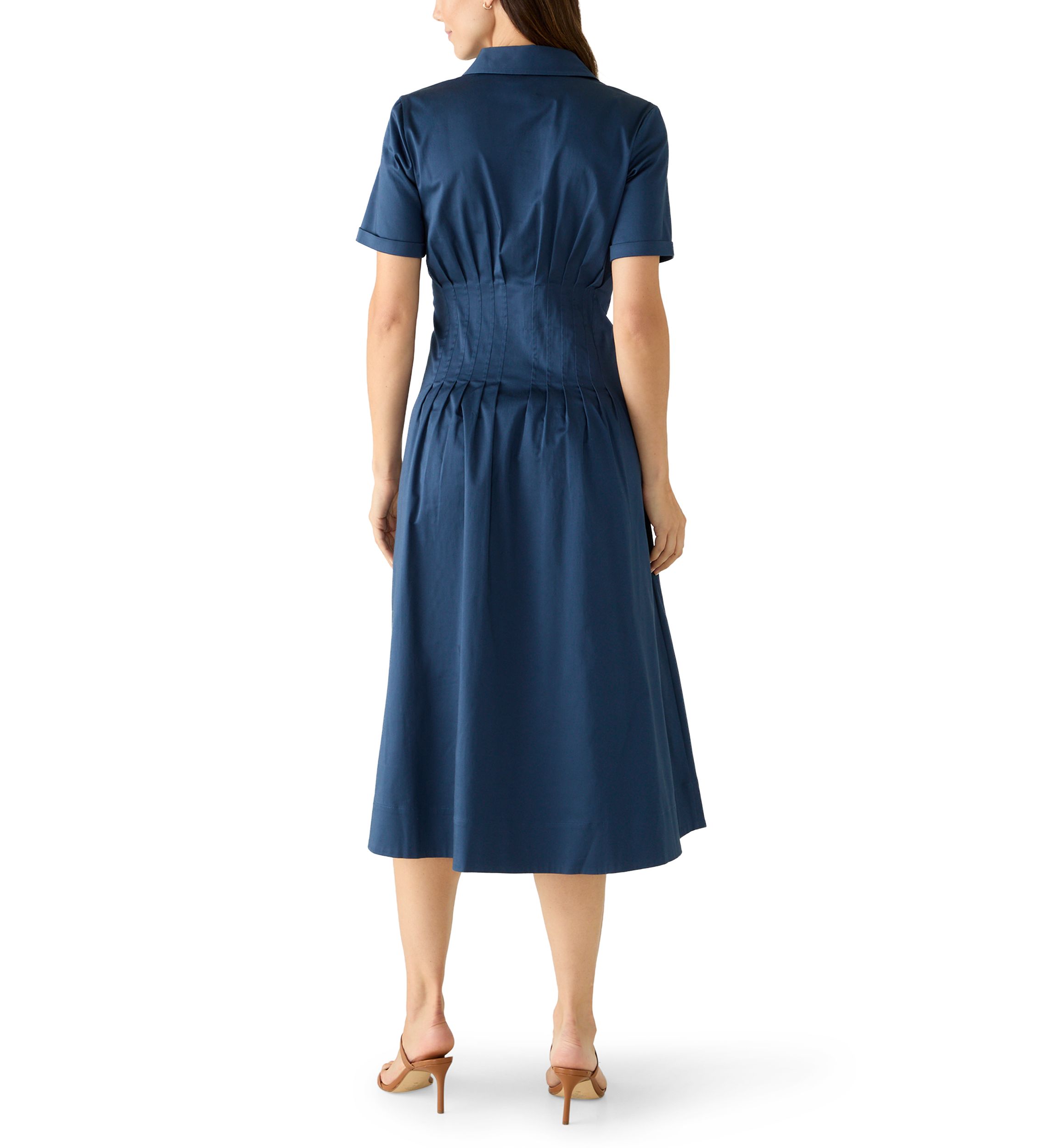 anne klein navy blue dress Women's Dresses and a tiered ruffle