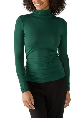 Anne Klein Women's Long Sleeve Seamless Turtleneck, XS