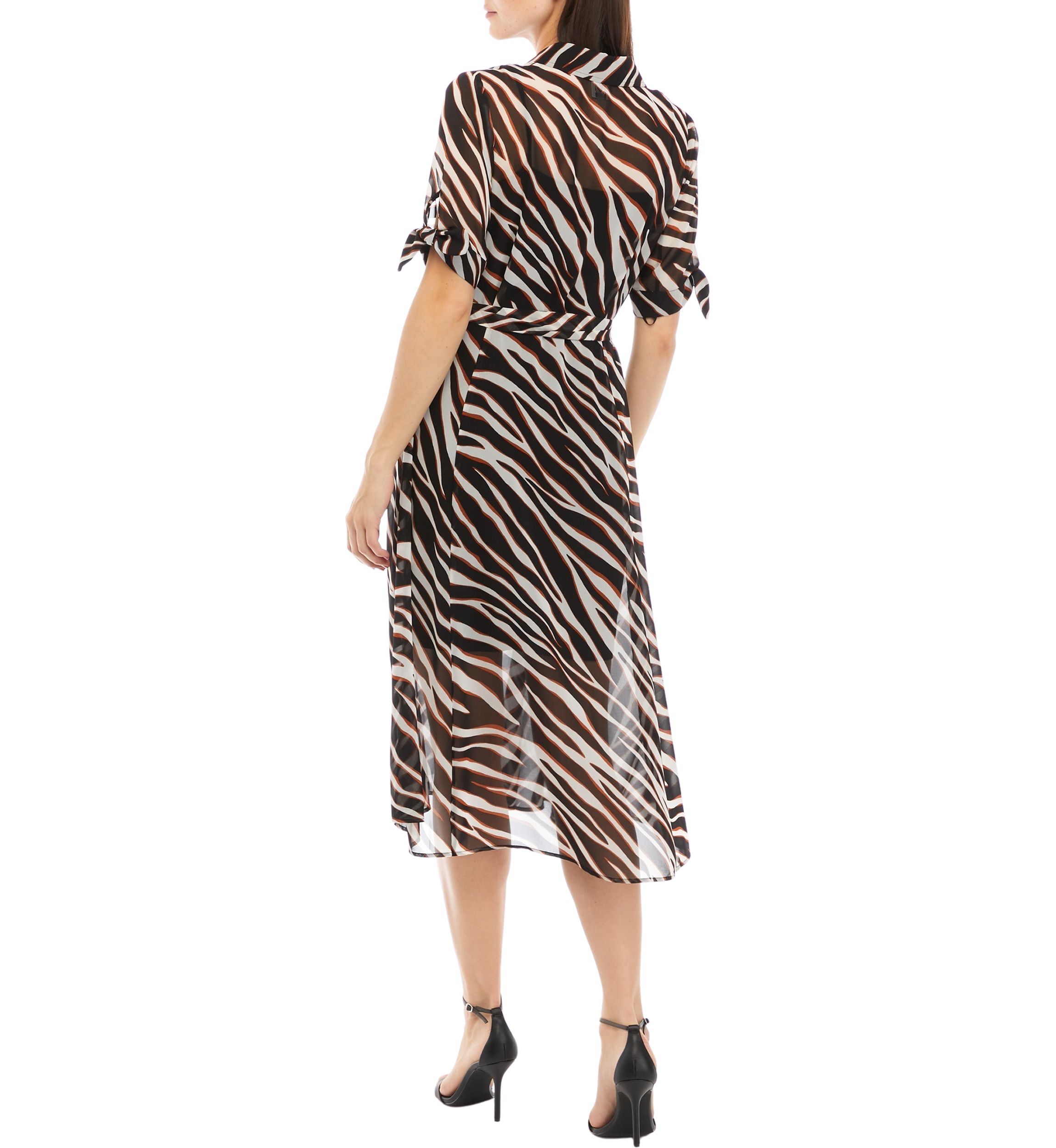 Womens Tie Sleeve Shirtdress