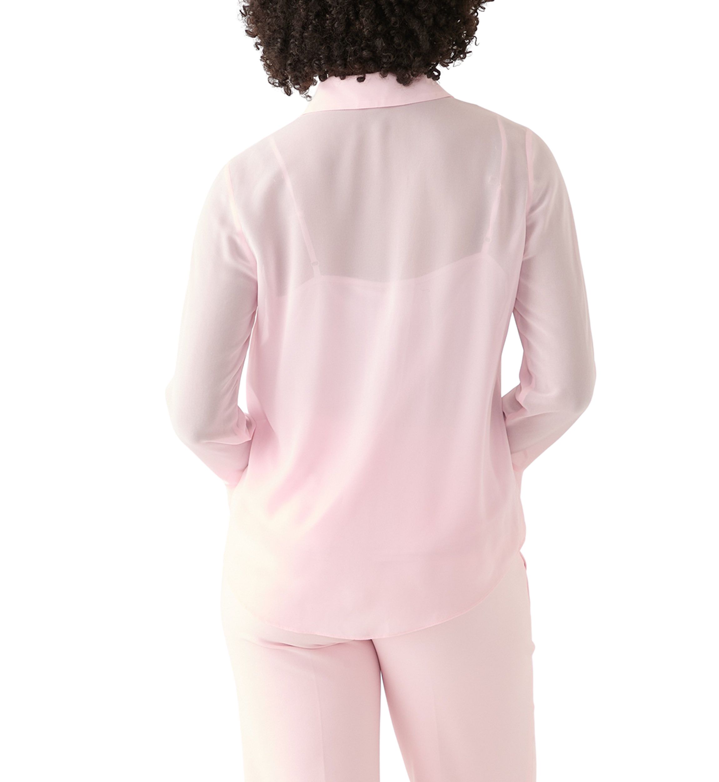 Womens Cascading Ruffle Blouse