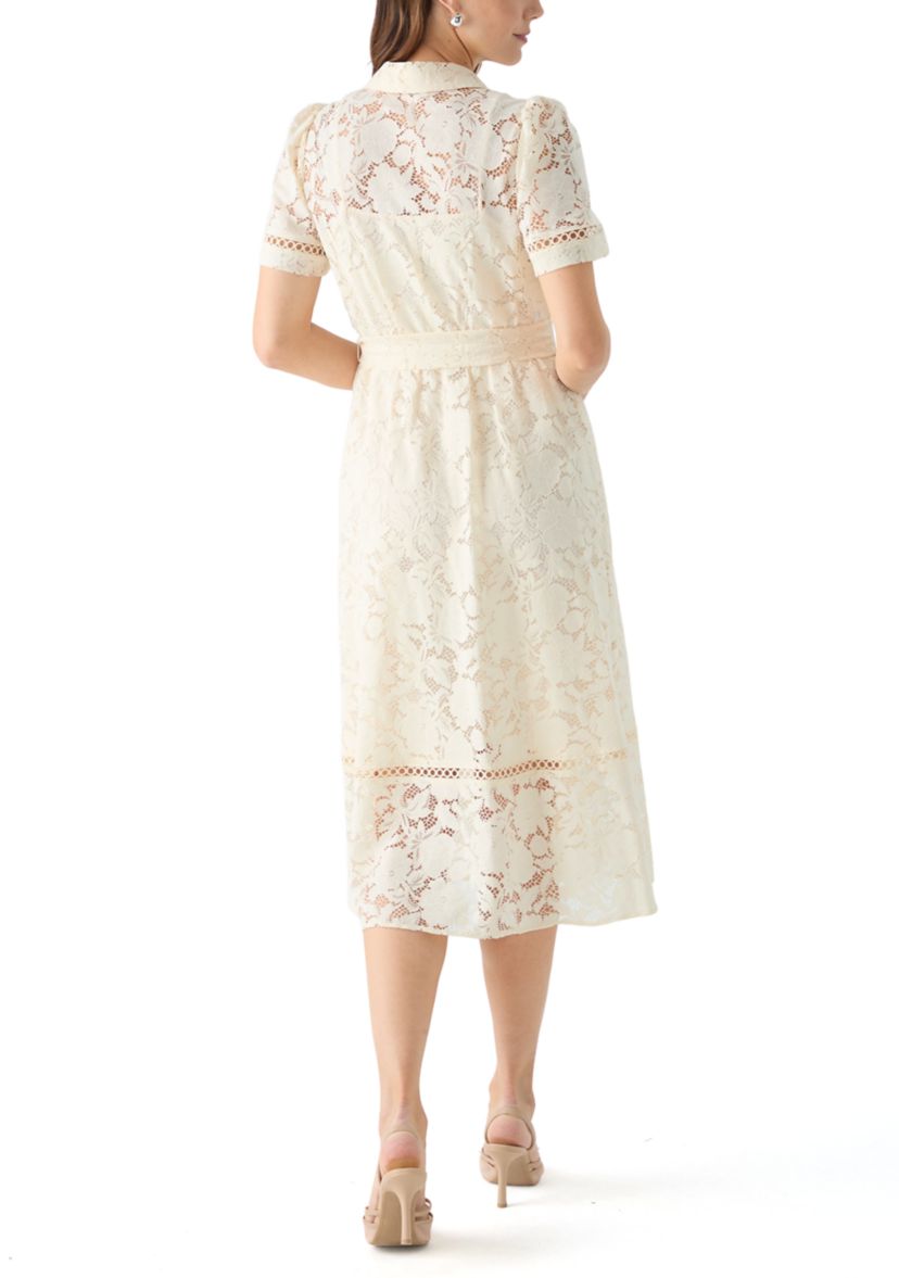 Womens Tea Length Shirt Dress