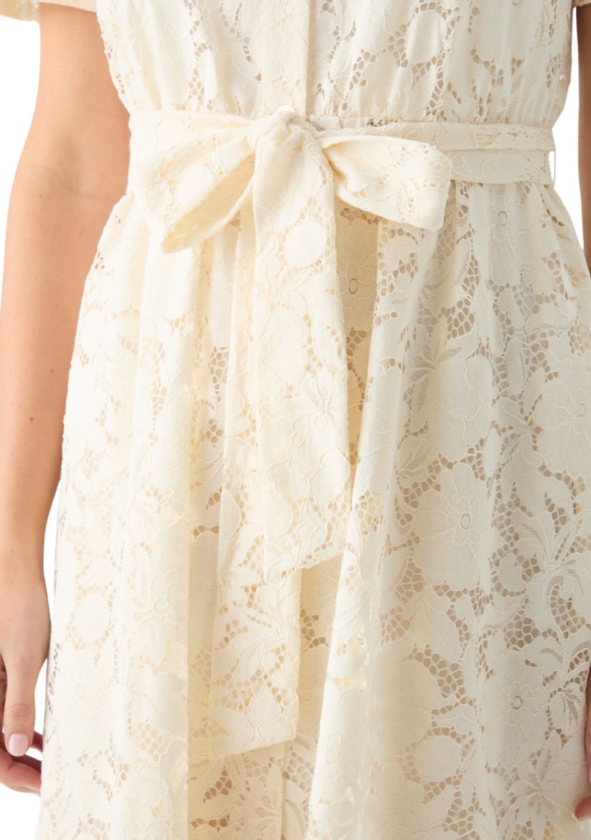 Womens Tea Length Shirt Dress