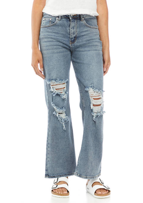 Almost Famous Juniors 90s Straight Leg Dad Jeans