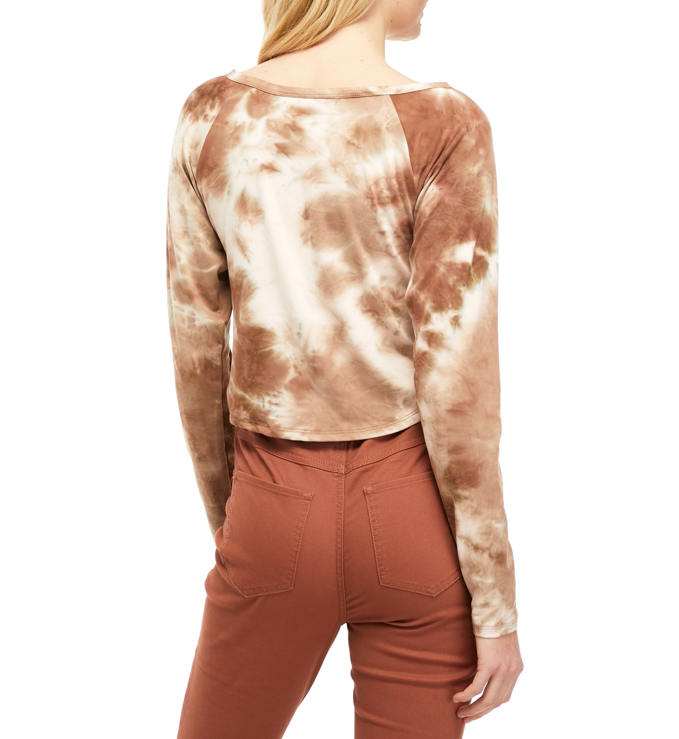 Juniors Tie Dye Cinched Top 