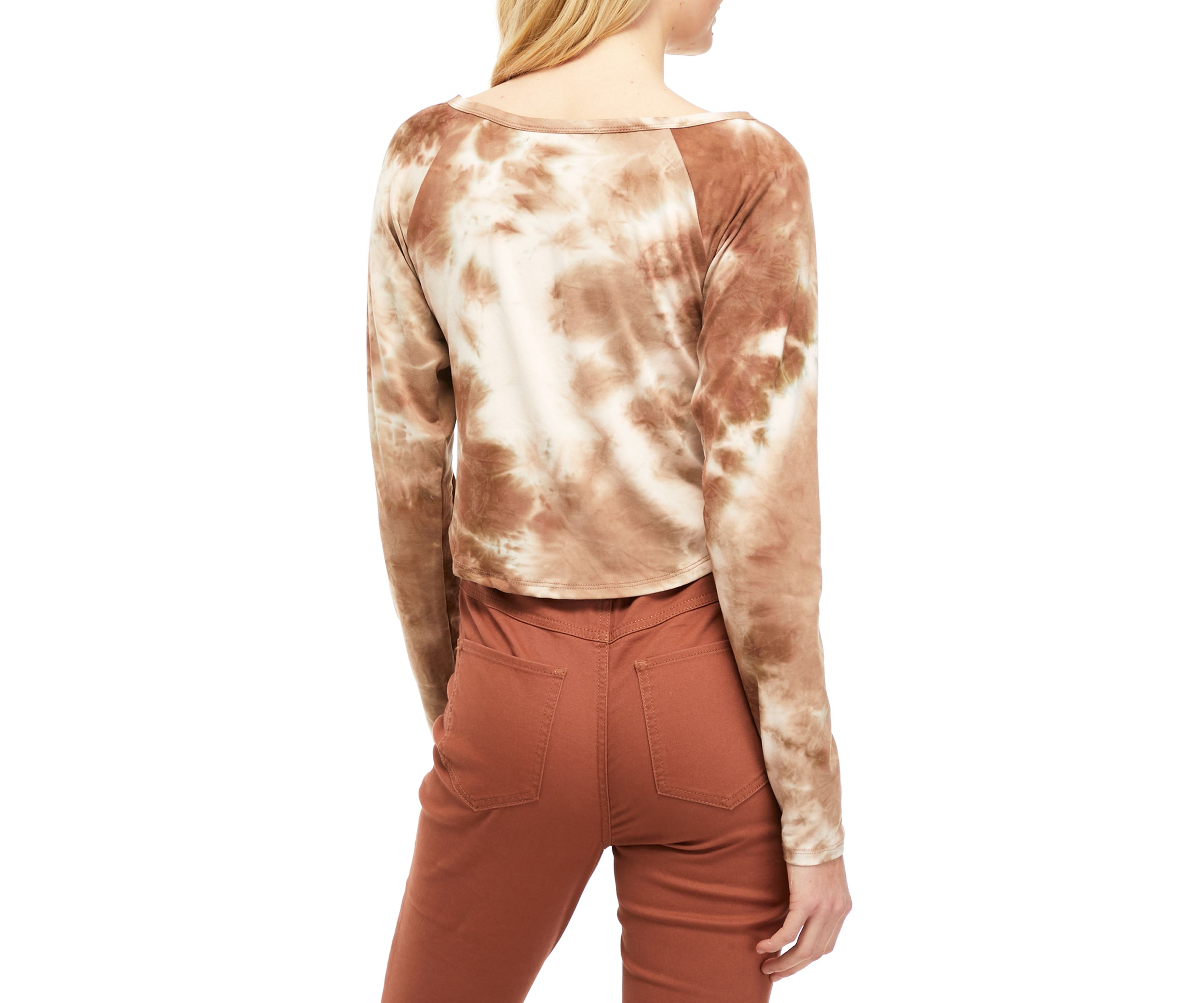 Juniors Tie Dye Cinched Top 