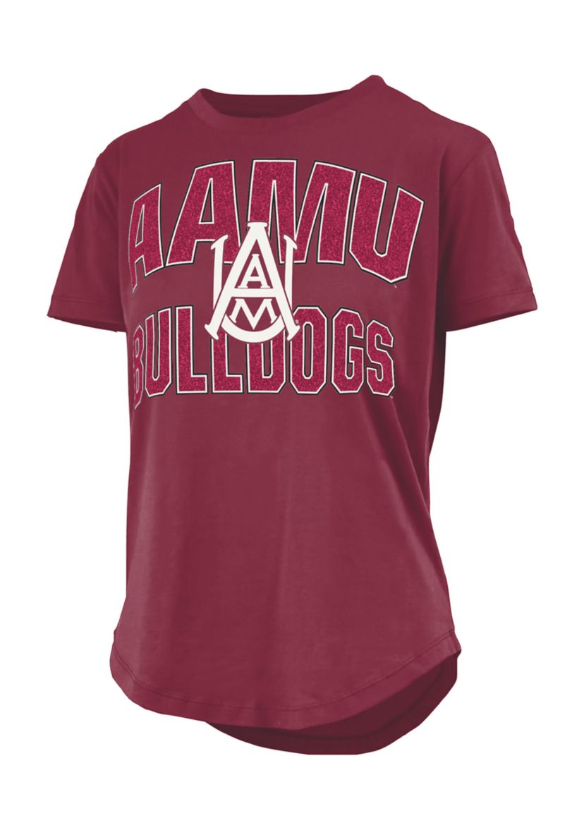 NCAA Alabama A&M Bulldogs Maxima Glitter Short Sleeve Graphic T-Shirt