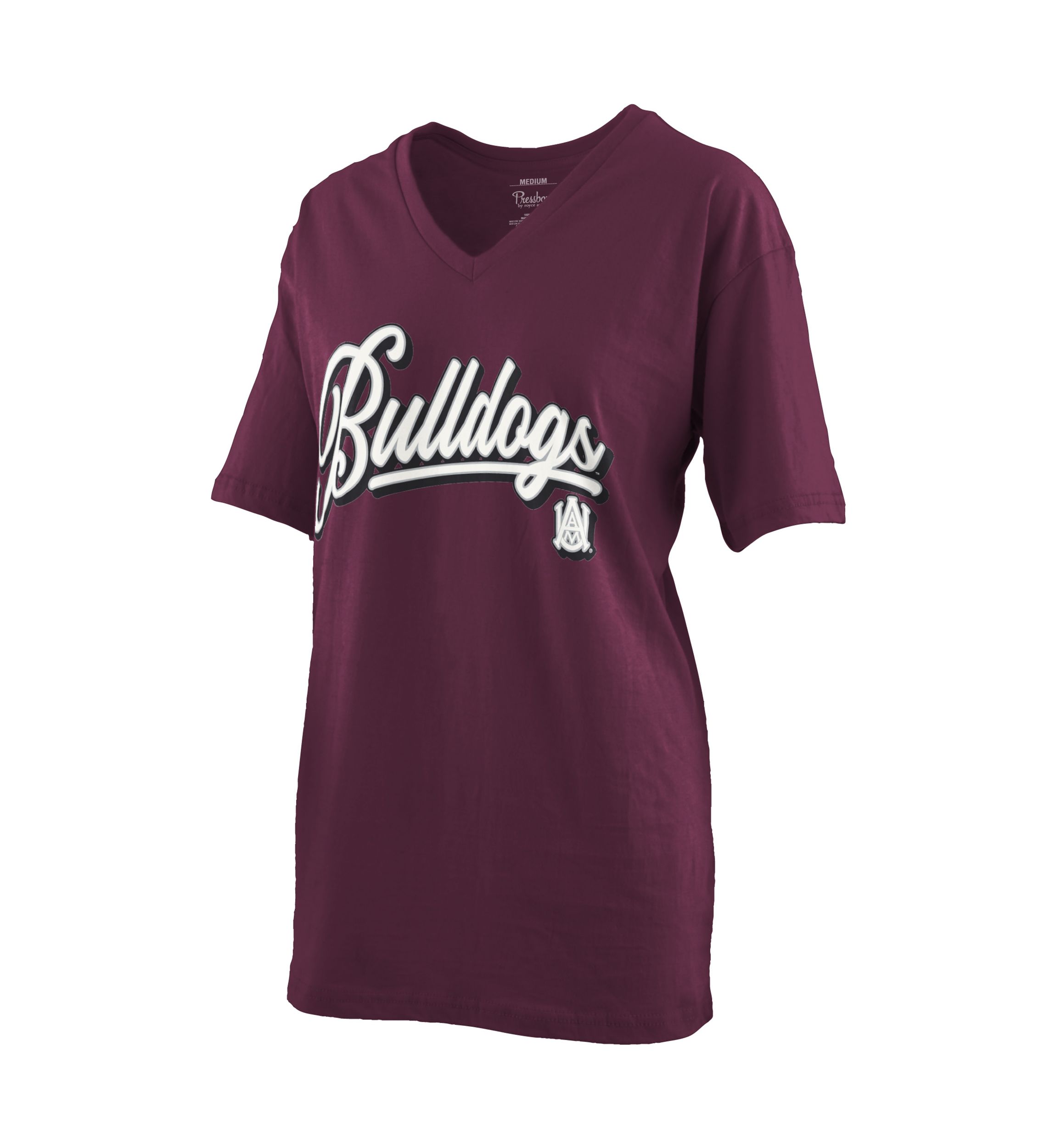 NCAA Alabama A&M Bulldogs Harlow Short Sleeve Jersey V-Neck T-Shirt