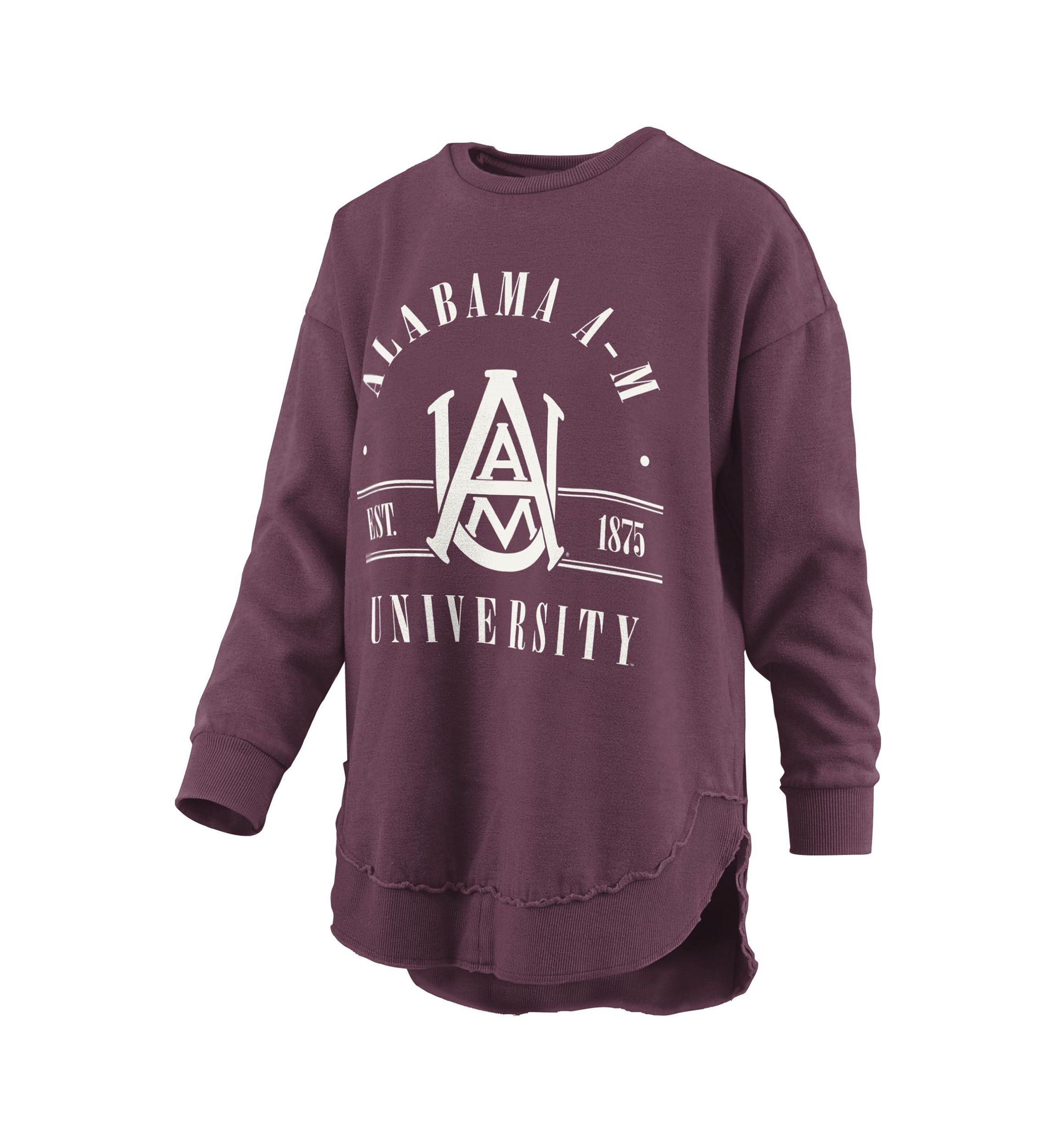 NCAA Alabama A&M Bulldogs Sloane Melange Poncho Fleece Pullover