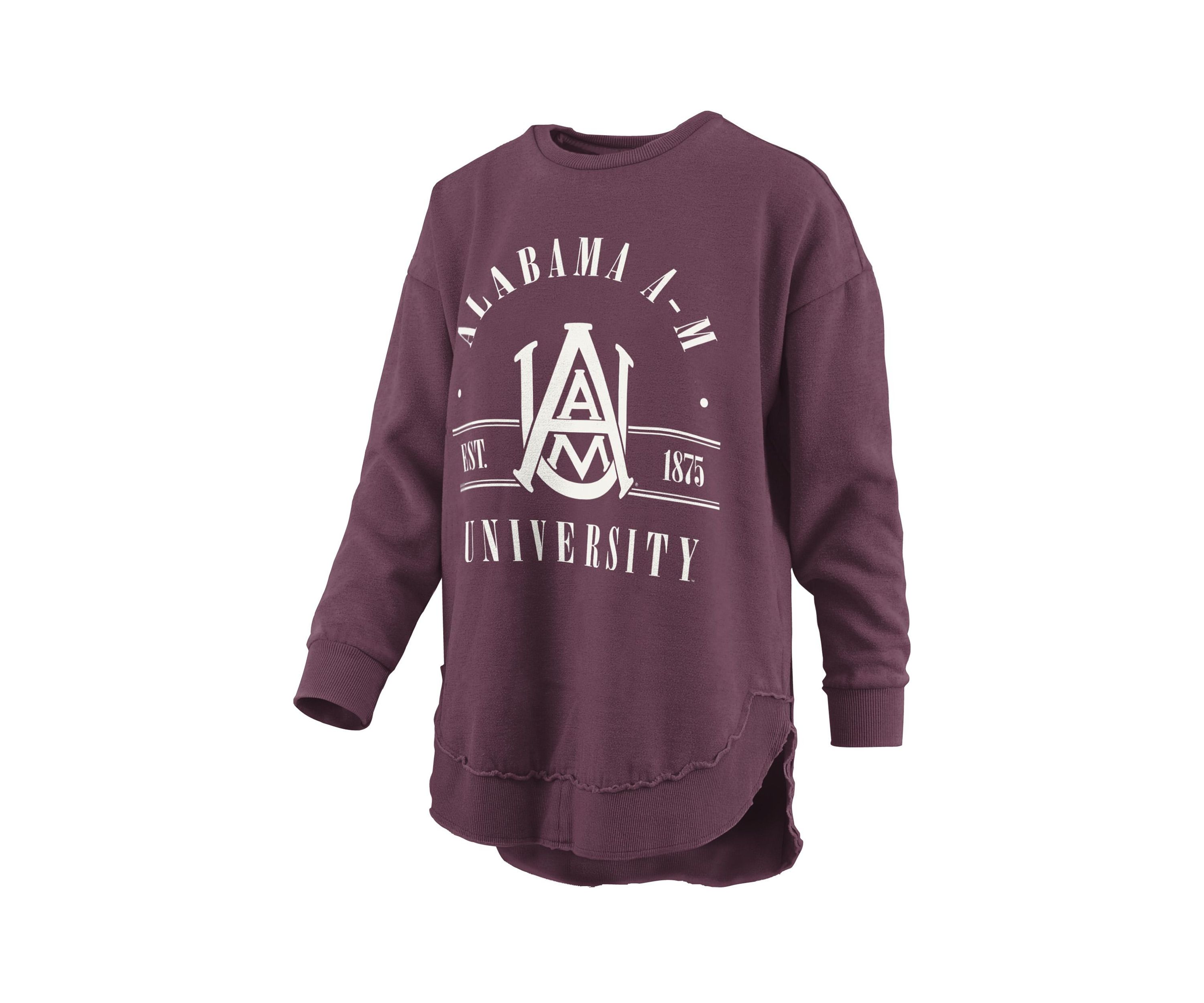 NCAA Alabama A&M Bulldogs Sloane Melange Poncho Fleece Pullover