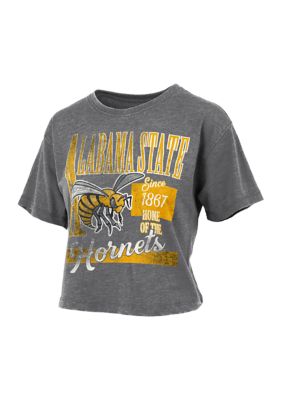 Pressbox Women's NCAA Alabama State Hornets Stephen Waist Length Tee, XL