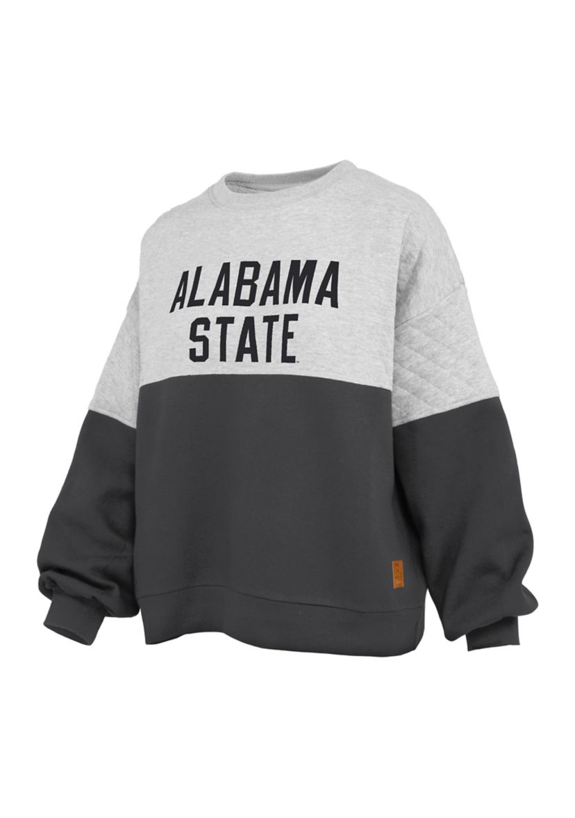 NCAA Alabama State Hornets Kaia Priscilla Quilted Fleece Sweatshirt
