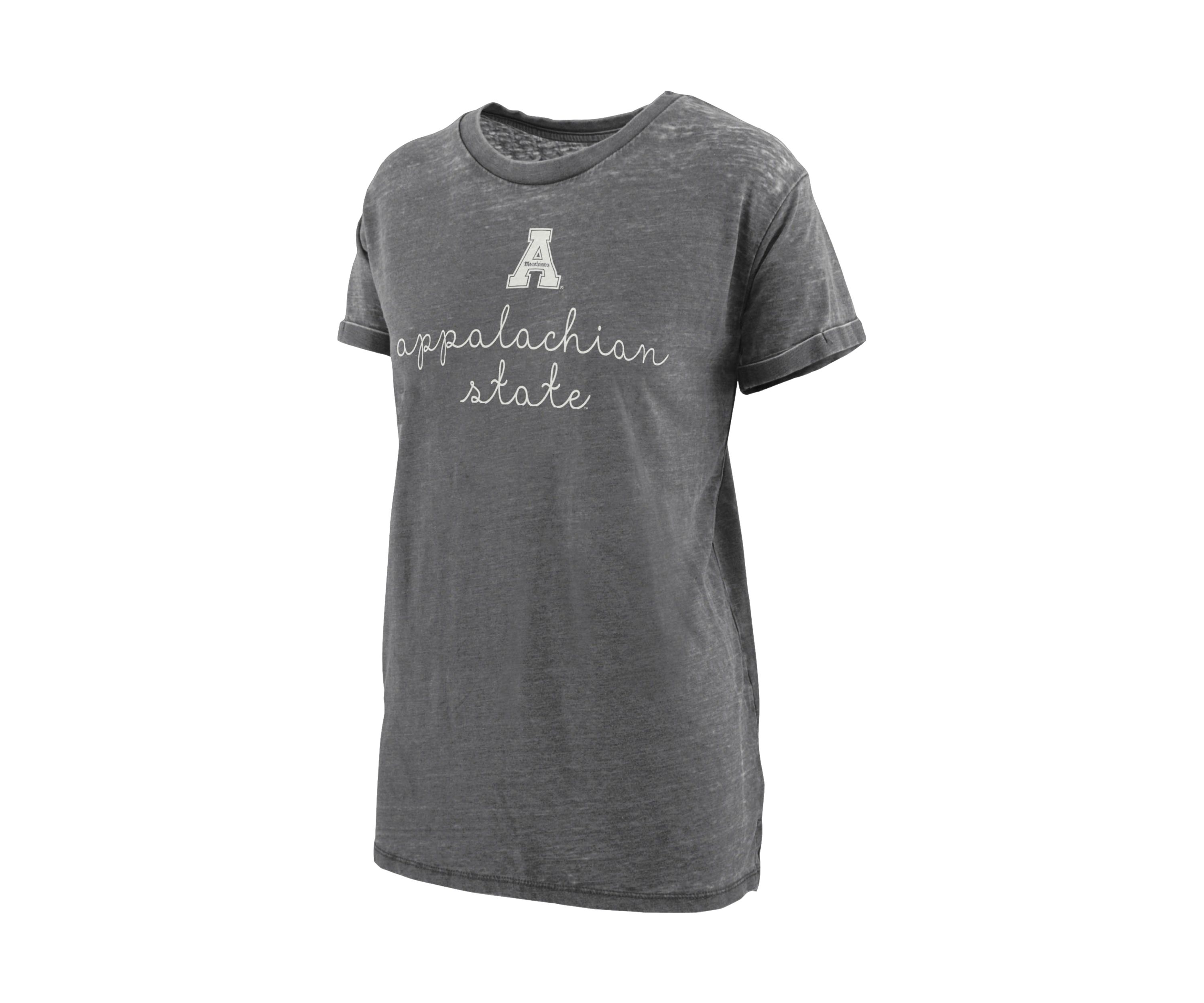 Womens NCAA Appalachian State Mountaineers Ryland Script Boyfriend Graphic T-Shirt