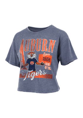 Pressbox Women's NCAA Auburn Tigers Stephen Vintage Waist Length Top