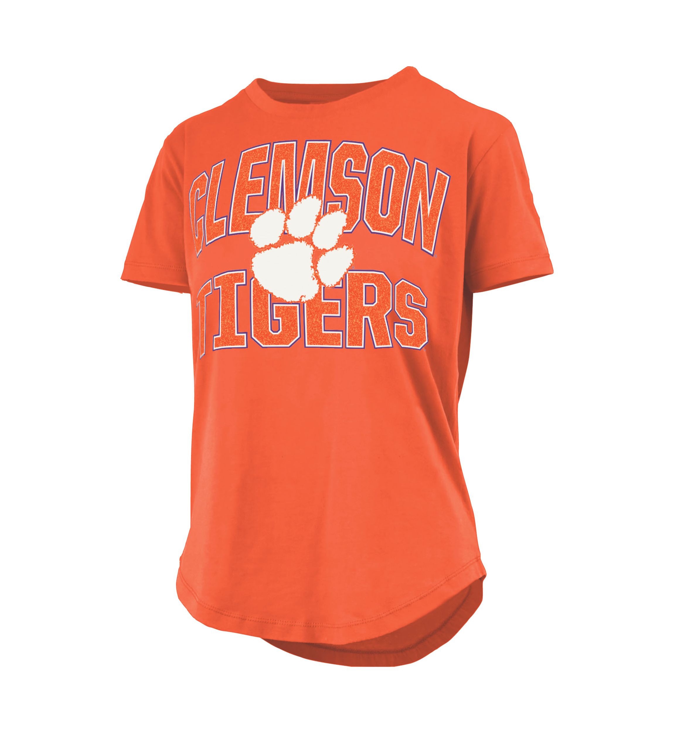 NCAA Clemson Tigers Maxima Glitter Top